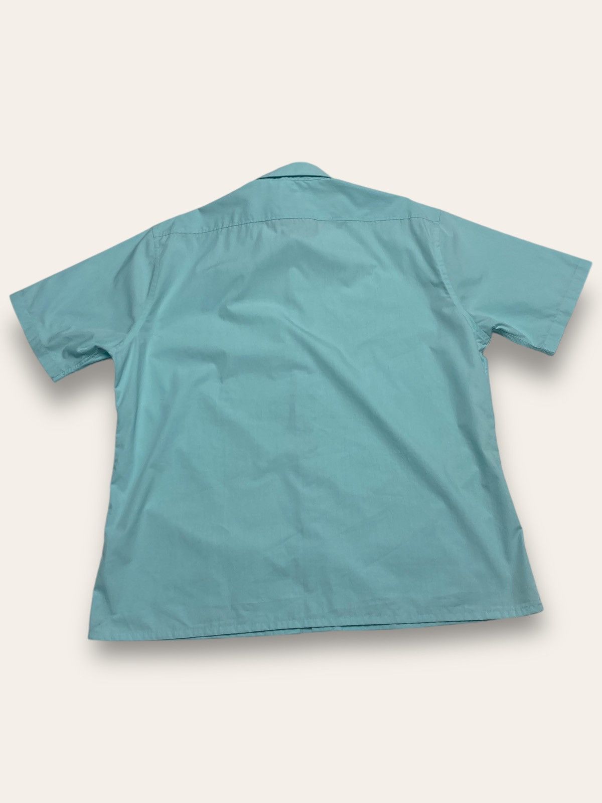 Vintage Vintage YVES SAINT LAURENT Blue Button Up Short Sleeve Size US XL / EU 56 / 4 - 7 Thumbnail