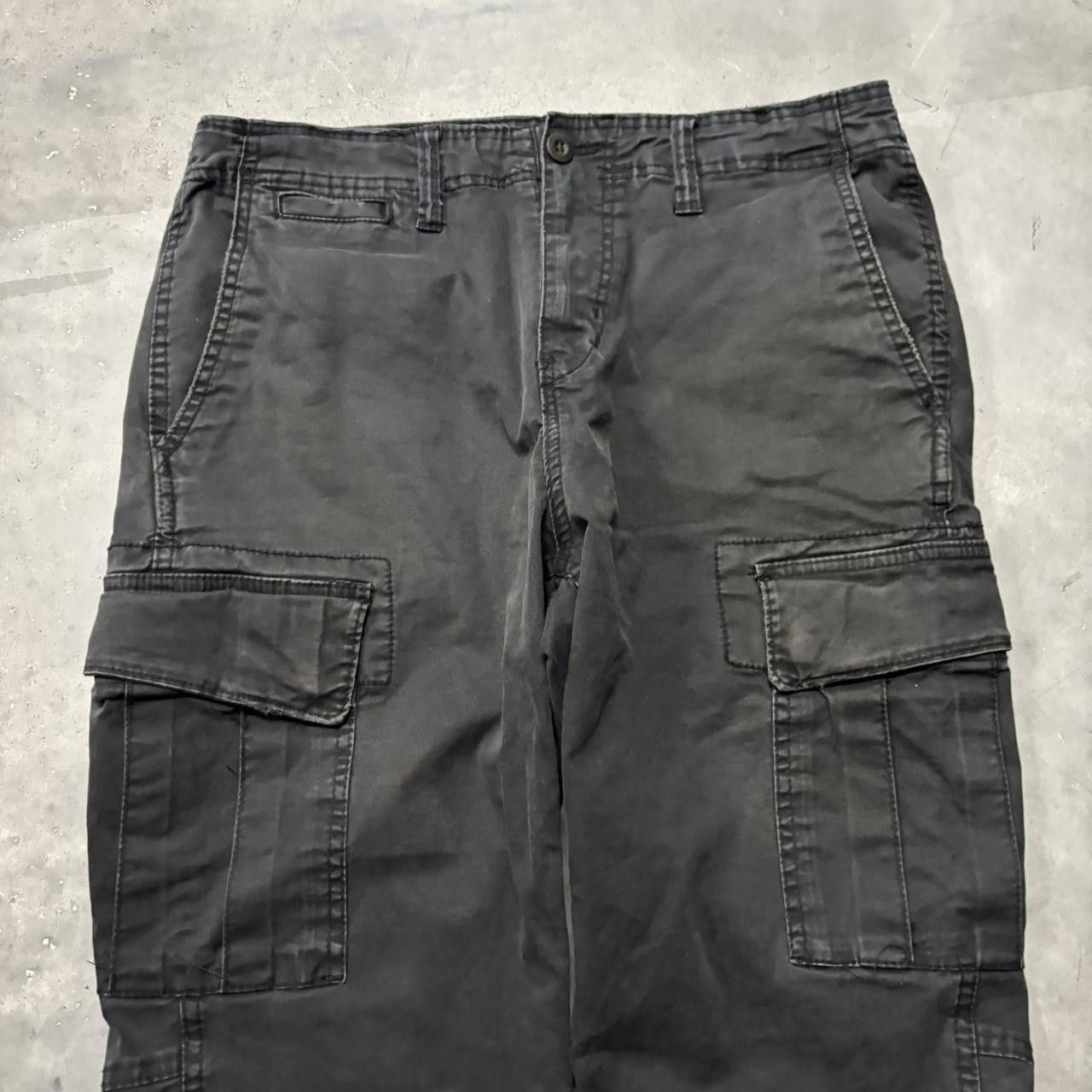 Japanese Brand × Vintage Crazy Vintage Y2K:2000s Black Streetwear Skater Cargo Pants! Size US 32 / EU 48 - 5 Thumbnail