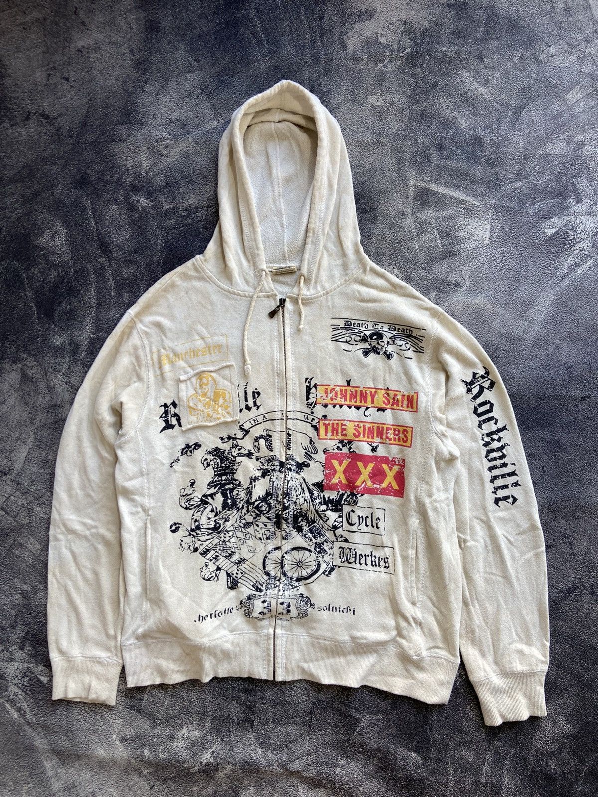 Hysteric Glamour Well Spring Thrashed Poems Hoodie Size US L / EU 52-54 / 3 - 1 Thumbnail