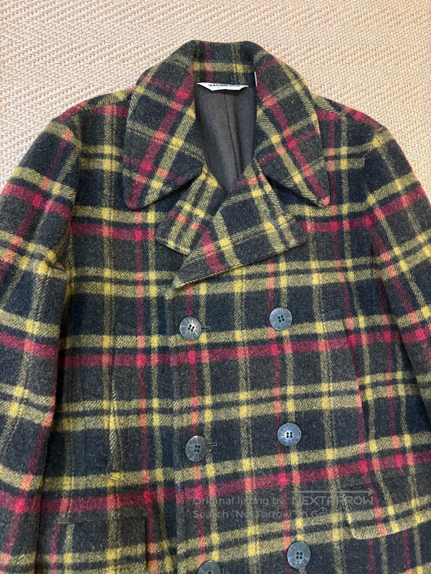 Bape bape check jacket with double-breasted style. Size US XL / EU 56 / 4 - 6 Thumbnail