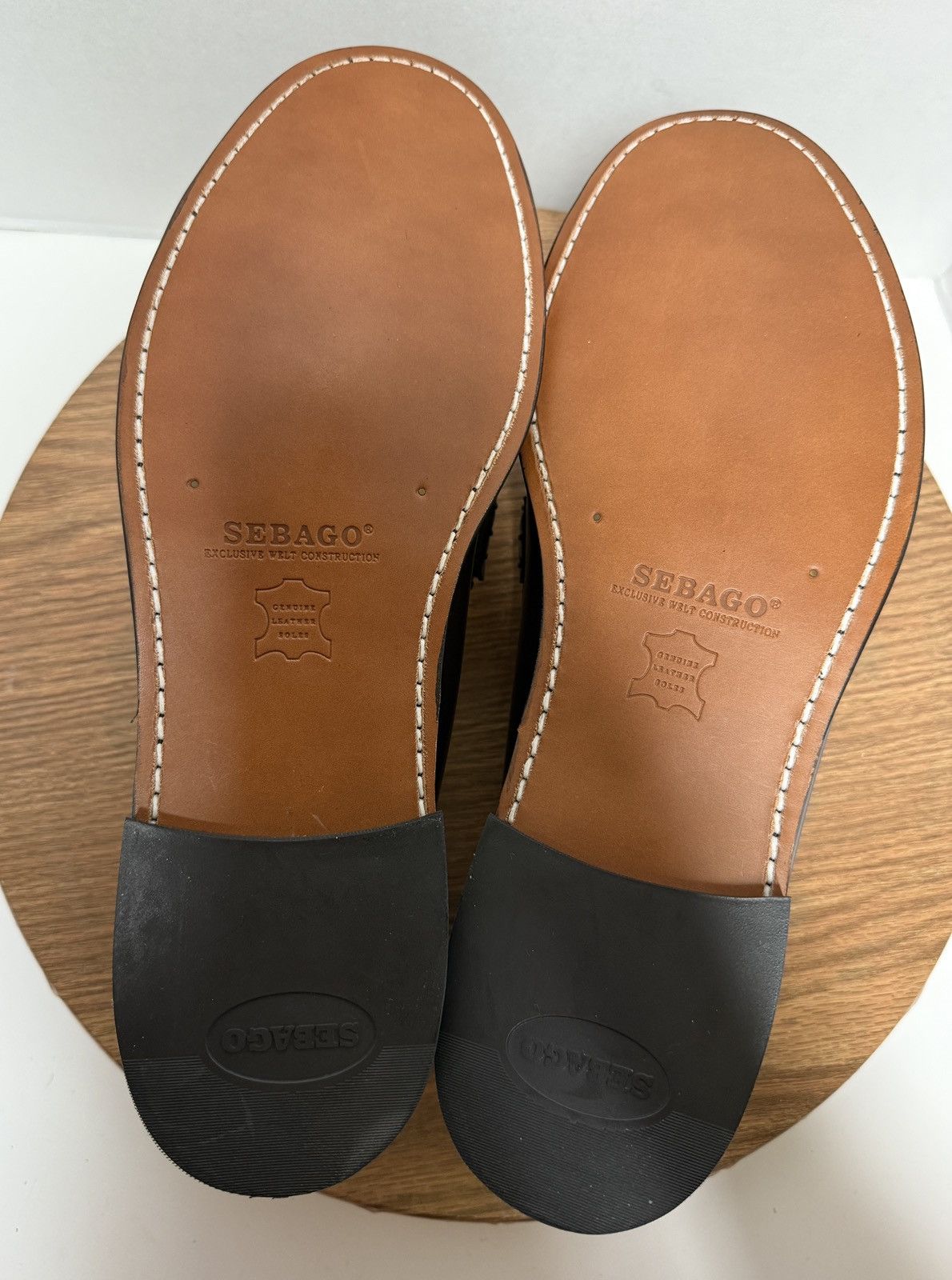 Sebago Sebago Men’s Classic Leather Dan Garnet Penny Loafer Shoes Size US 14 / EU 47 - 7 Thumbnail