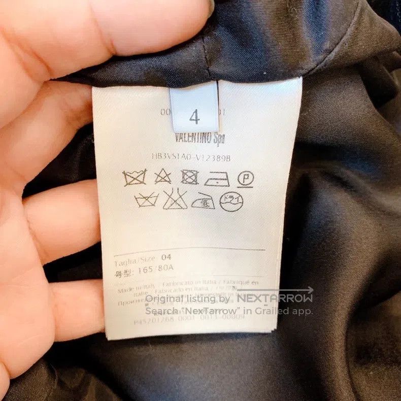 Valentino Valentino Black V-neck dress Size S / US 4 / IT 40 - 6 Thumbnail