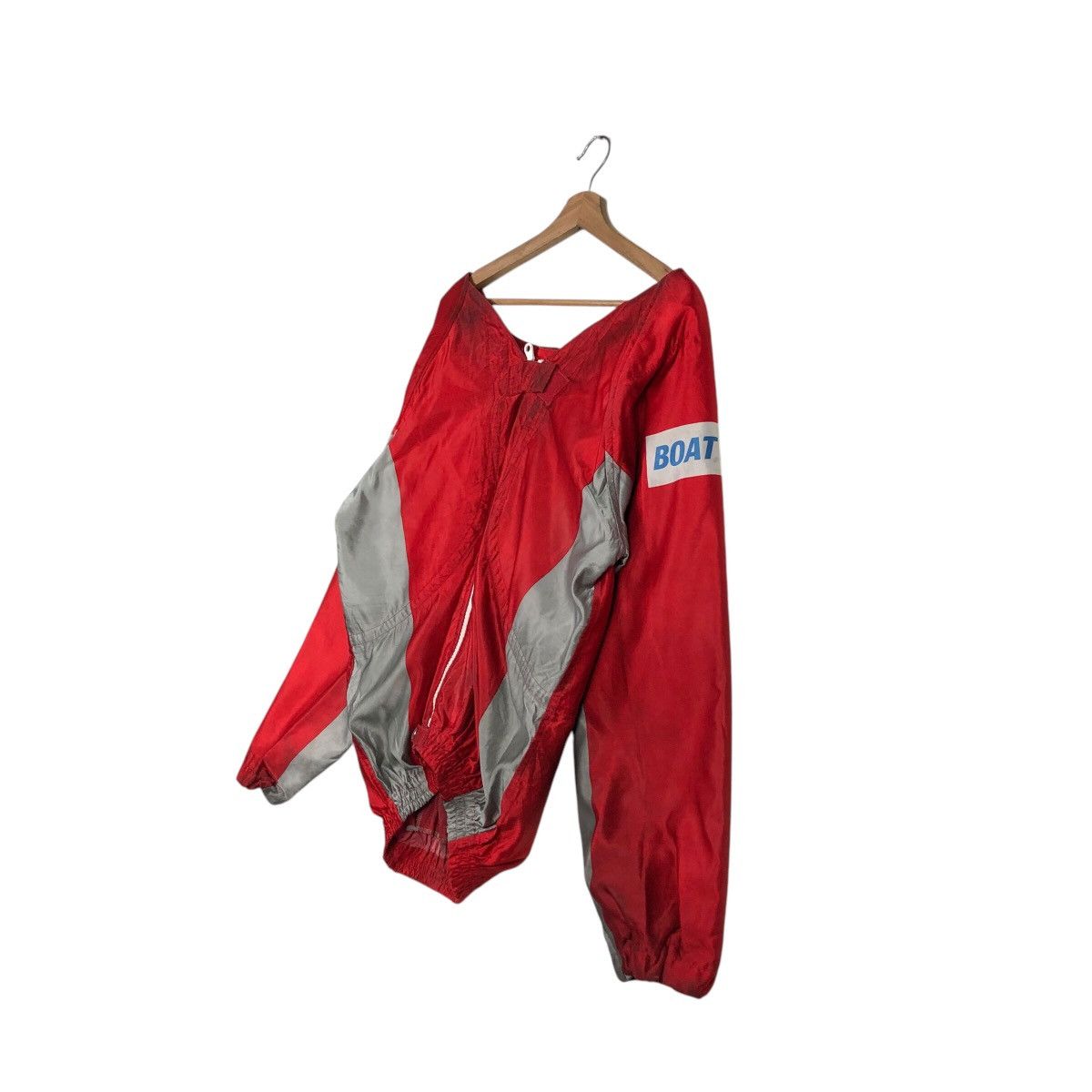 Japanese Brand × Vintage 📌Vintage Bomber Jacket Boat Race Big Logo Rich Red Size US M / EU 48-50 / 2 - 4 Thumbnail