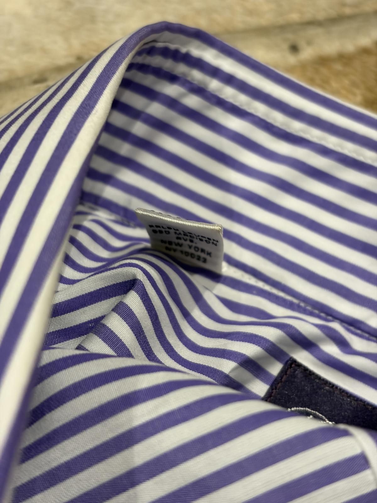 Ralph Lauren Purple Label Ralph Lauren Purple Label – Luxury 100’s 2-Ply Cotton Shirt Size US L / EU 52-54 / 3 - 4 Thumbnail