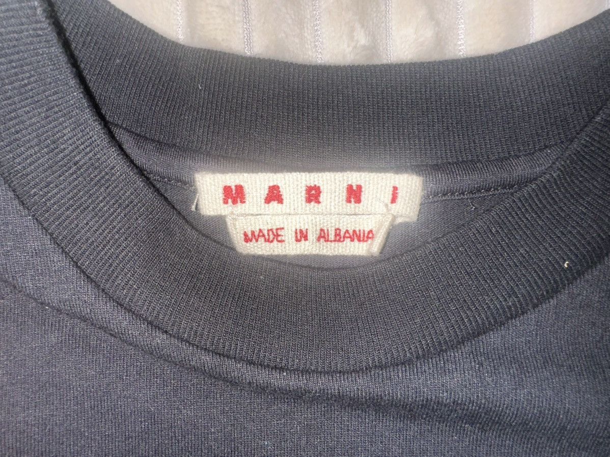 Marni Marni Mohair Wordmark Tee Size US M / EU 48-50 / 2 - 3 Thumbnail