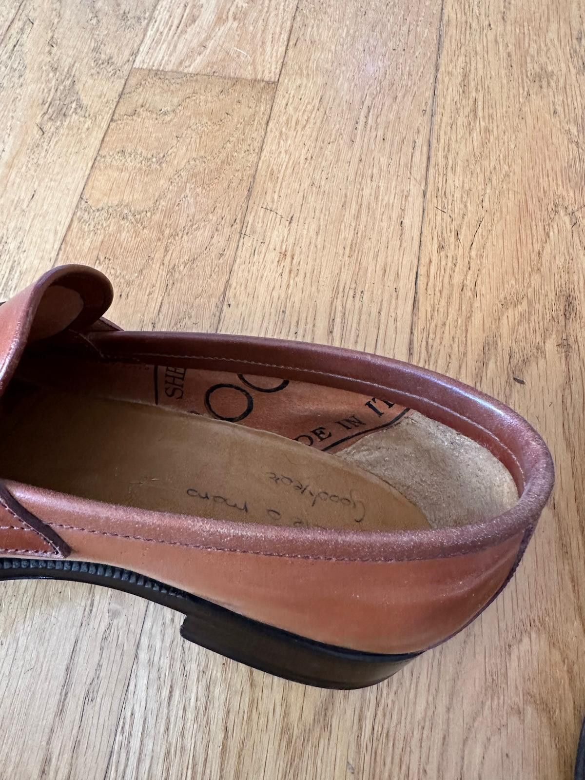 Enzo Bonafe Natural Shell Cordovan Loafers Size US 10 / EU 43 - 3 Thumbnail
