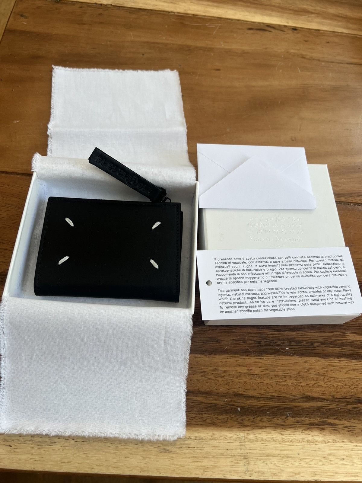 Maison Margiela Maison Margiela Wallets Black Leather Unisex Card Holder Size ONE SIZE - 5 Thumbnail