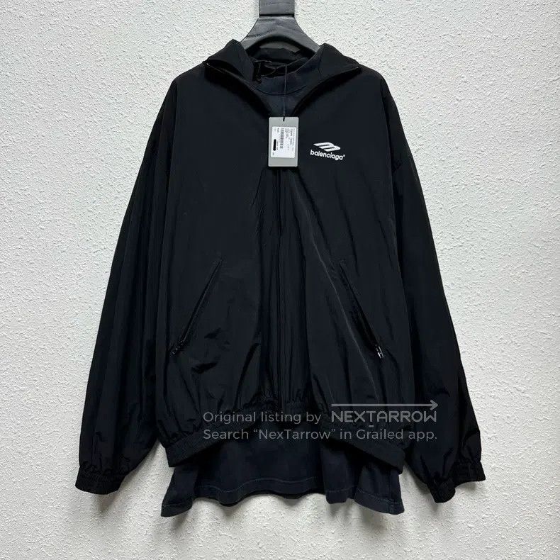 Balenciaga Balenciaga Fake Two-Piece Embroidered Long Sleeve Windbrea Size US XS / EU 42 / 0 - 1 Thumbnail