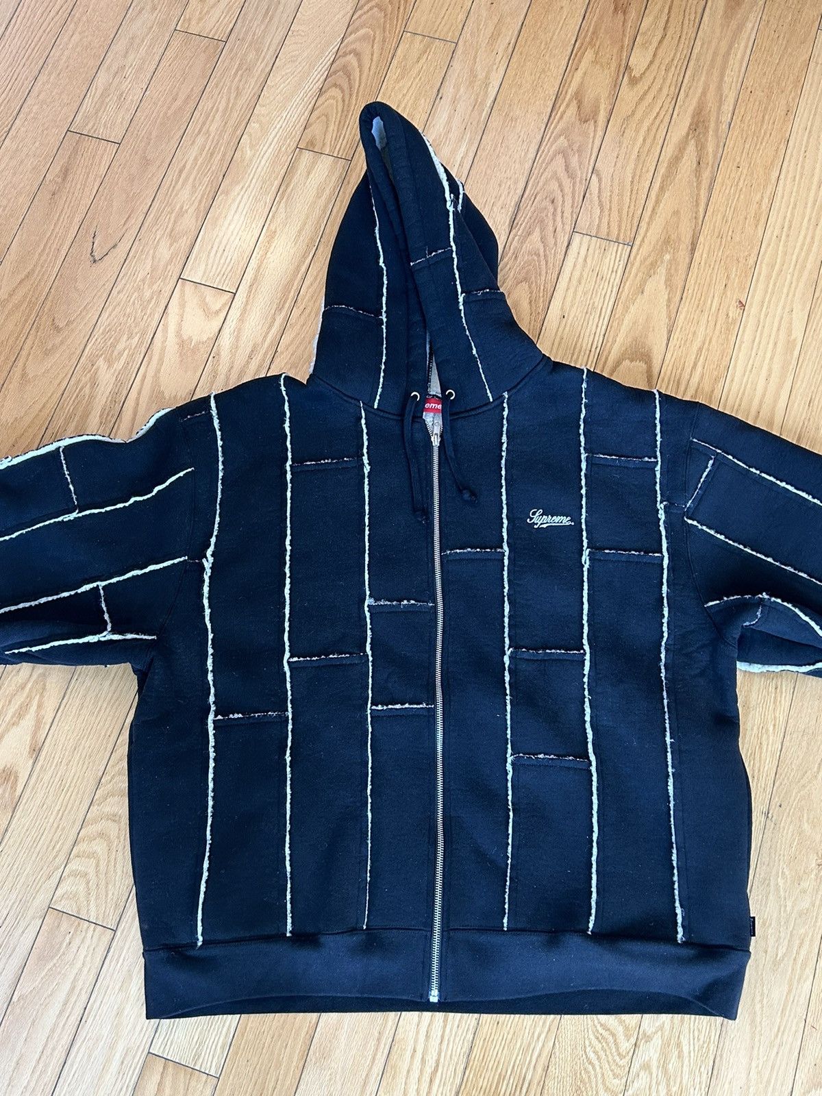 Supreme Supreme Faux Shearling Zip Up Hooded Sweatshirt XL | Grailed