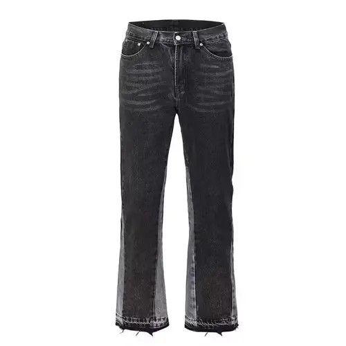 Japanese Brand Vintage Patchwork Flare Jeans Urban Men Streetwear Size US 34 / EU 50 - 4 Thumbnail