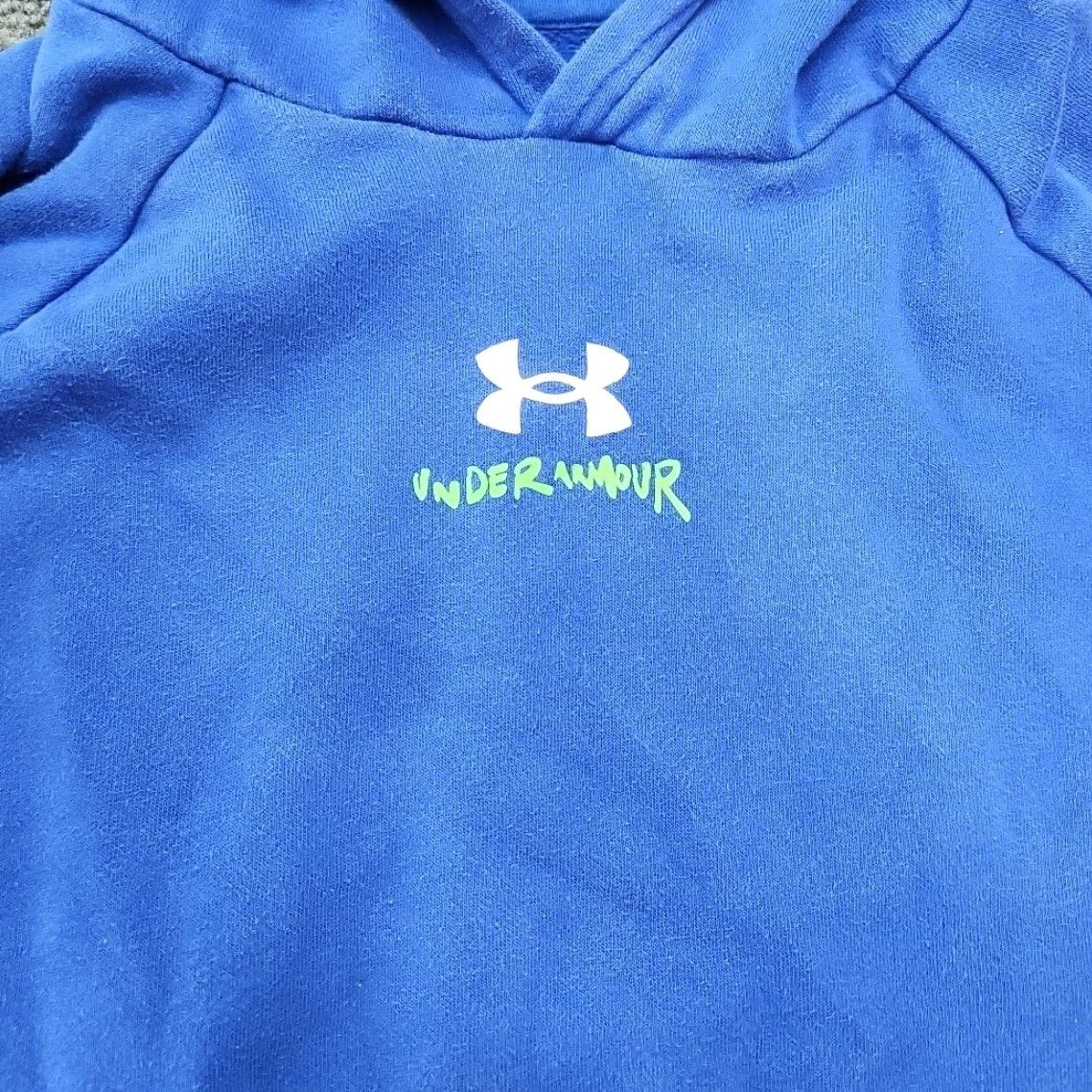 Under Armour Under Armour Hoodie Boy L Blue Sweatshirt Protect This House L/S Pullover Mens Pullover Hoodie Front Pockets Size US L / EU 52-54 / 3 - 2 Thumbnail