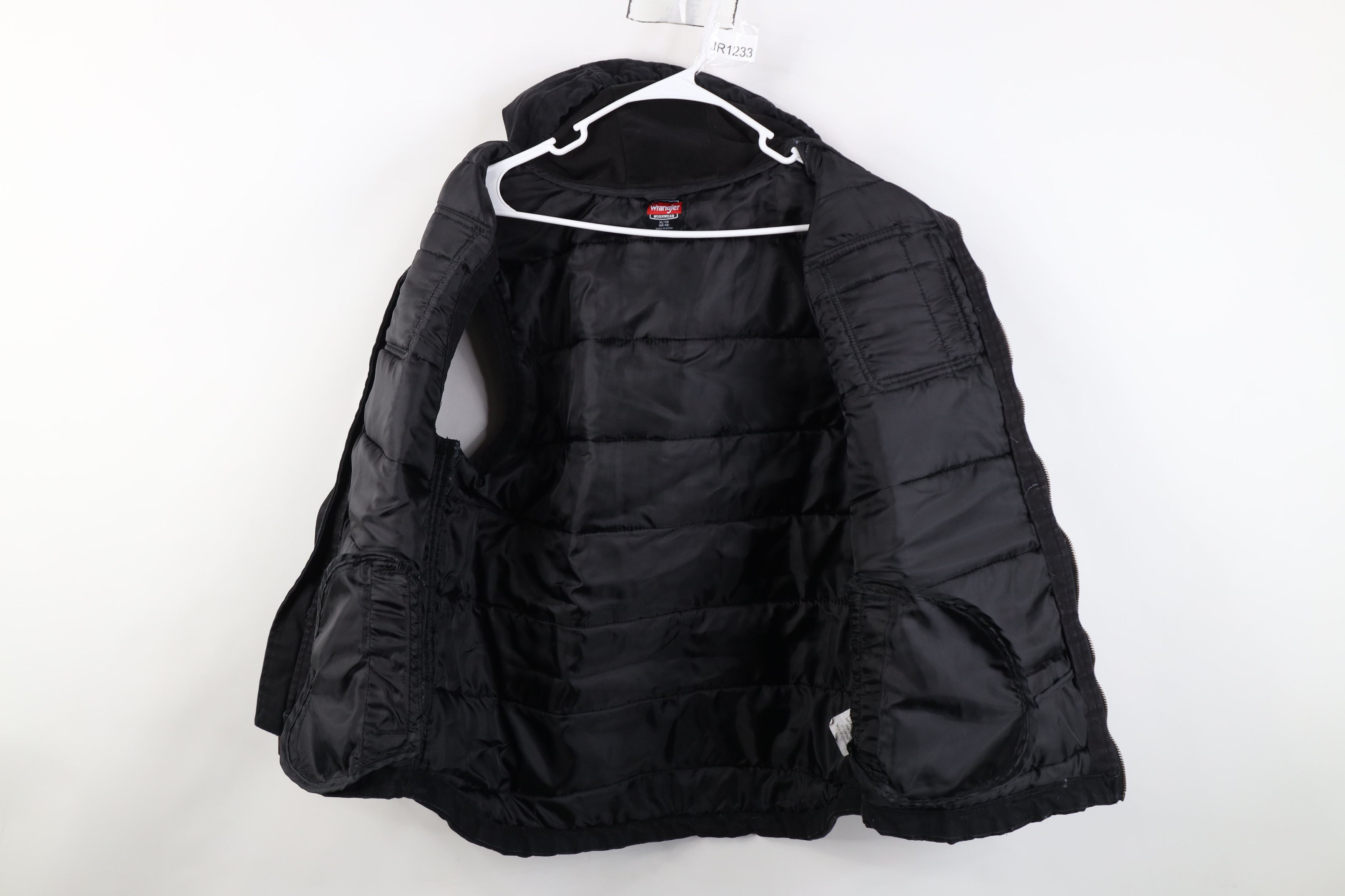 Wrangler Vintage Y2K Wrangler Sleeveless Hooded Canvas Vest Jacket Size US XL / EU 56 / 4 - 9 Thumbnail