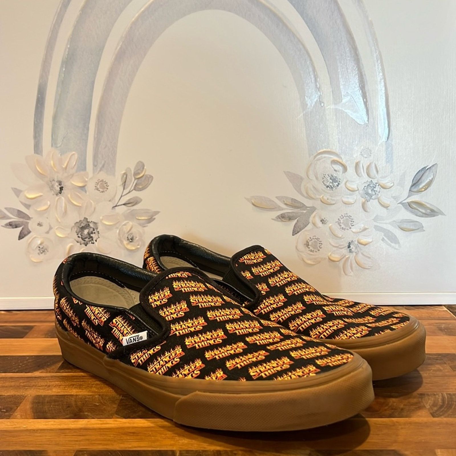 Vans Vans x Stranger Things Customs Slip On Sneakers Size US 10 / IT 40 - 1 Thumbnail