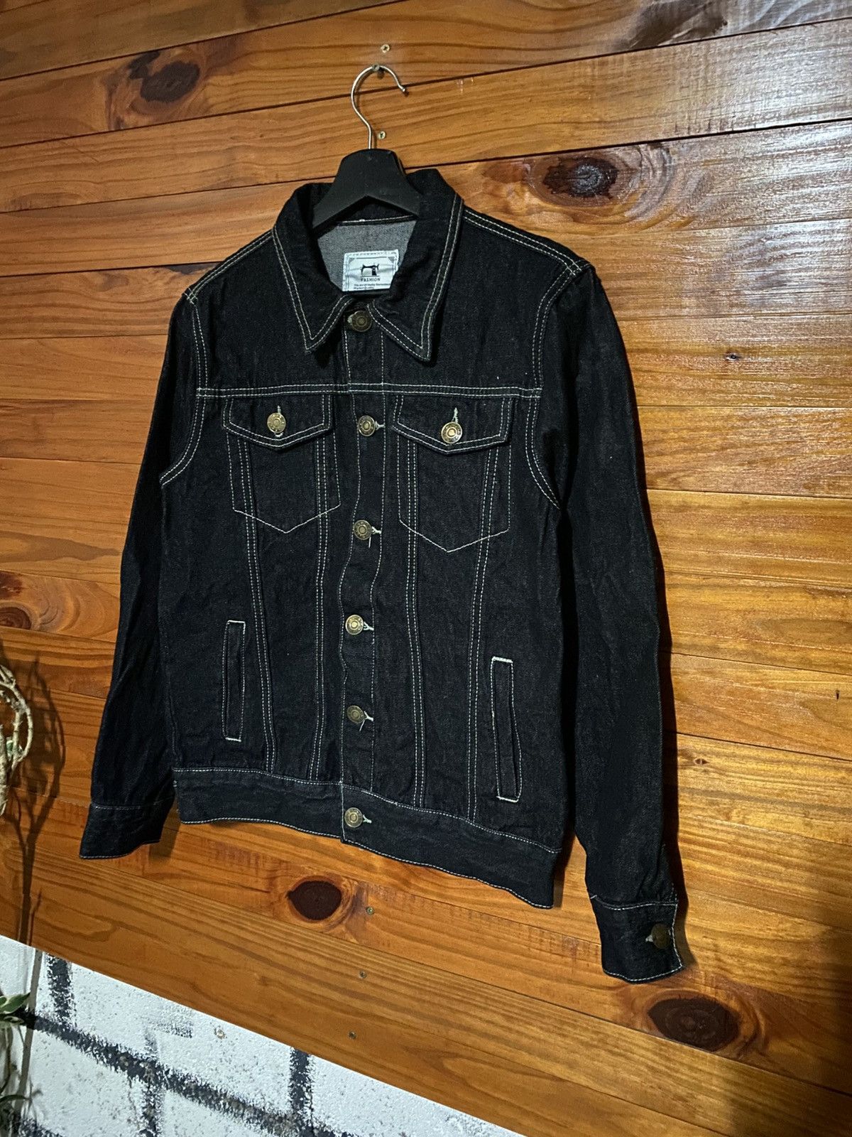 Japanese Brand Vintage indigo Denim Trucker Jacket Western Workwear Size US S / EU 44-46 / 1 - 4 Thumbnail