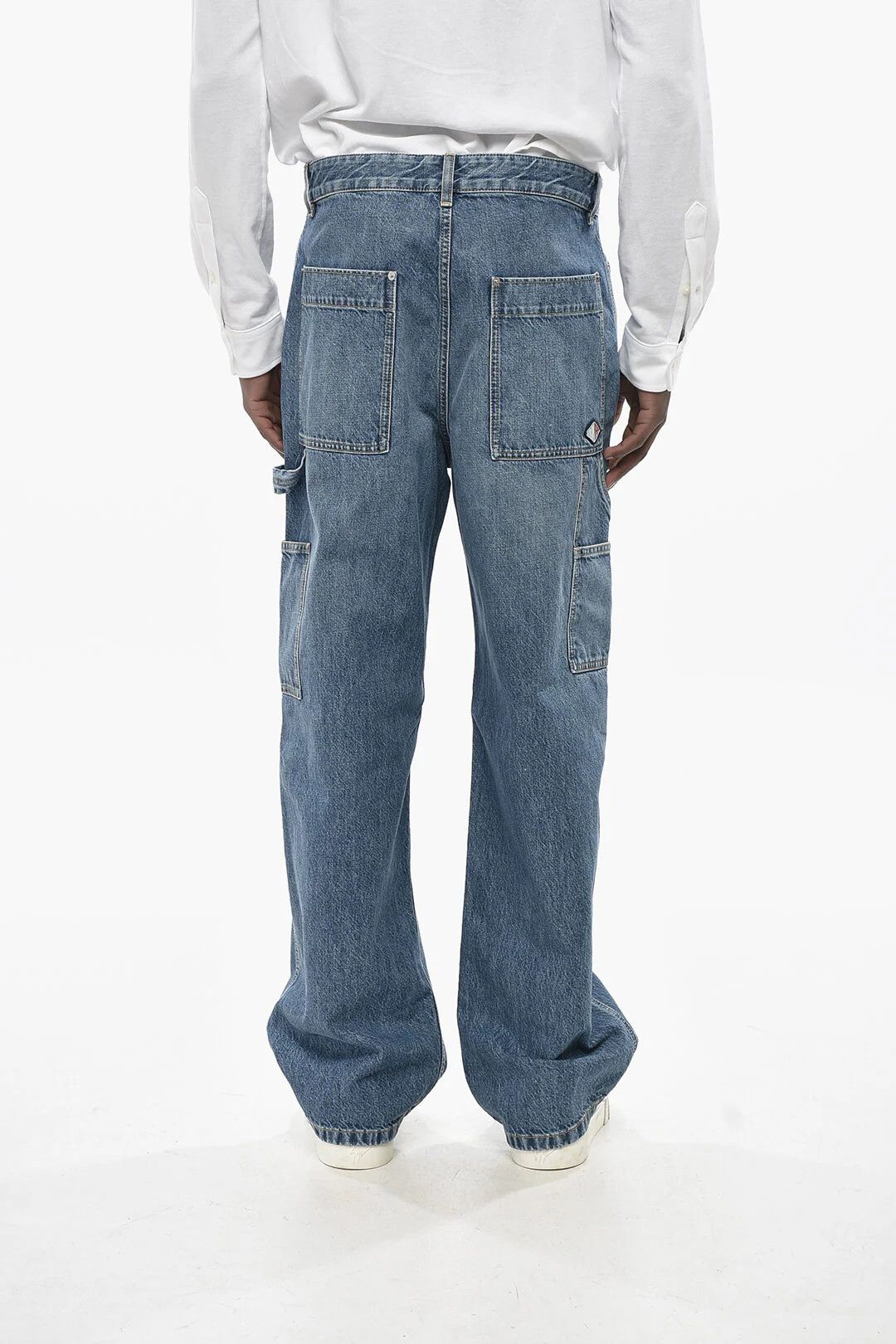 Bottega Veneta og1mm0426 Wide-Fit Cargo Jeans in Blue Size US 32 / EU 48 - 2 Thumbnail