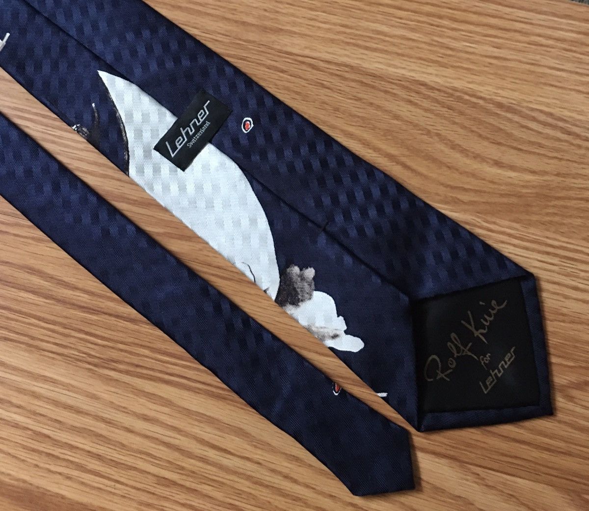 Designer Rolf Knie LEHNER Circus Design Print Silk Mens Tie Size ONE SIZE - 5 Thumbnail