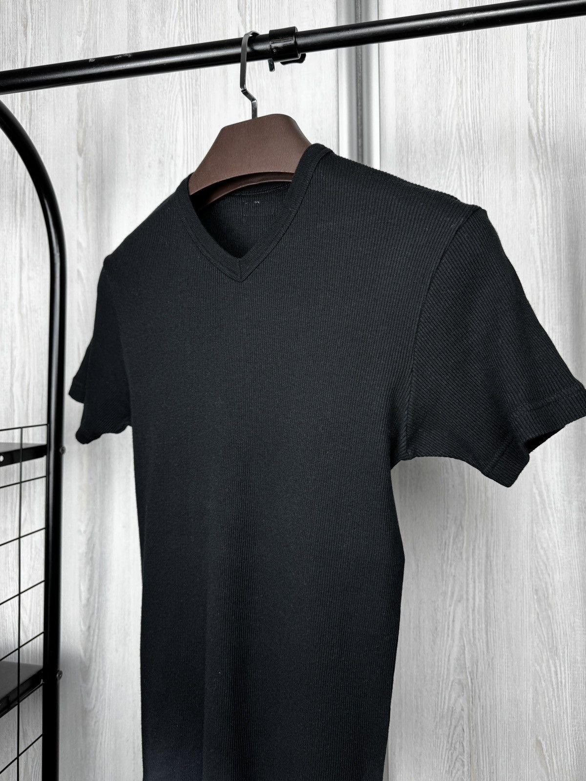 Dolce & Gabbana Dolce & Gabbana Intimo black ribbed stretched unisex t-shirt Size L / US 10 / IT 46 - 4 Thumbnail
