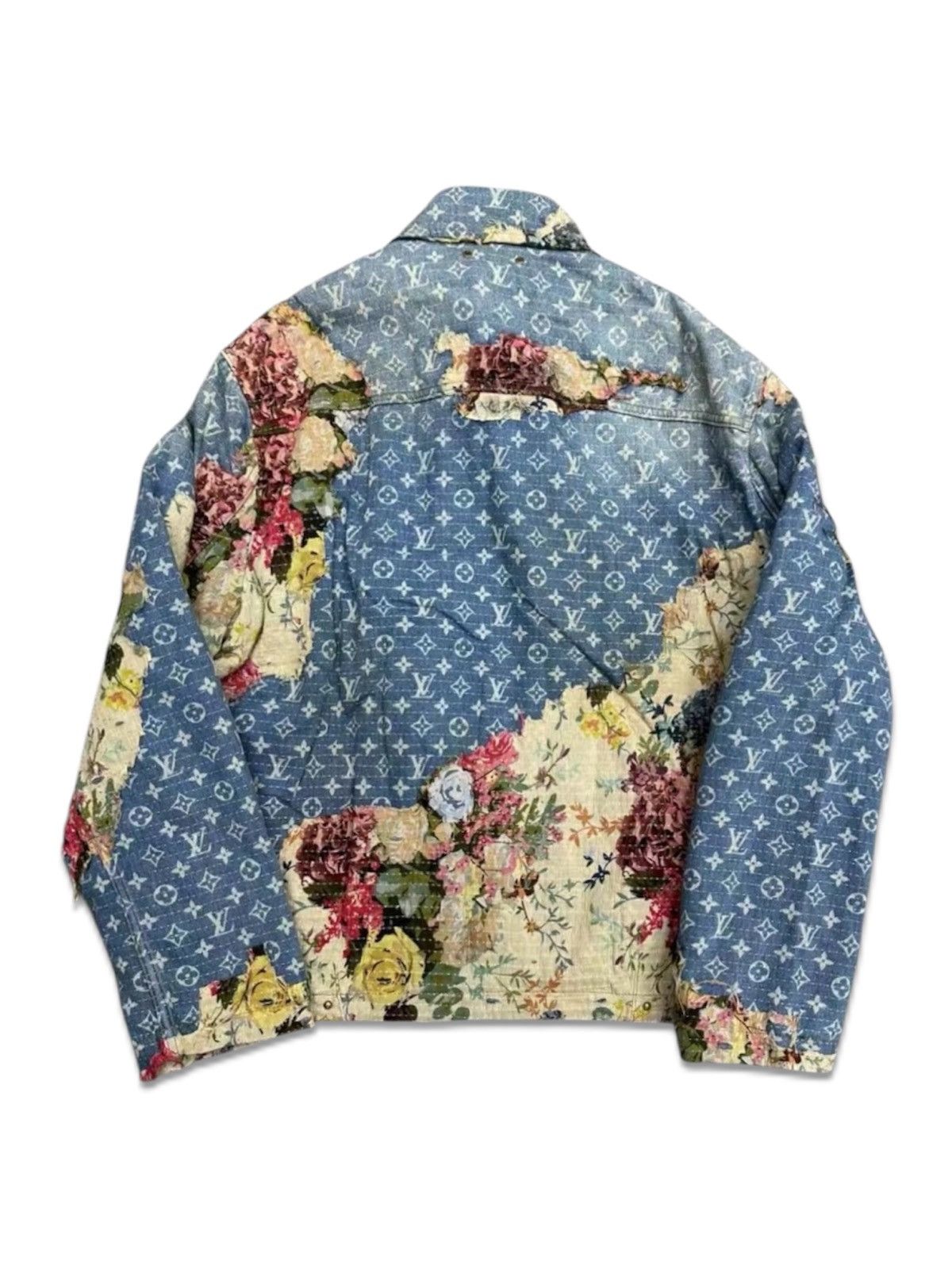 Louis Vuitton Louis Vuitton 52 Destroyed Patchwork Floral Monogram Denim Size US L / EU 52-54 / 3 - 2 Thumbnail