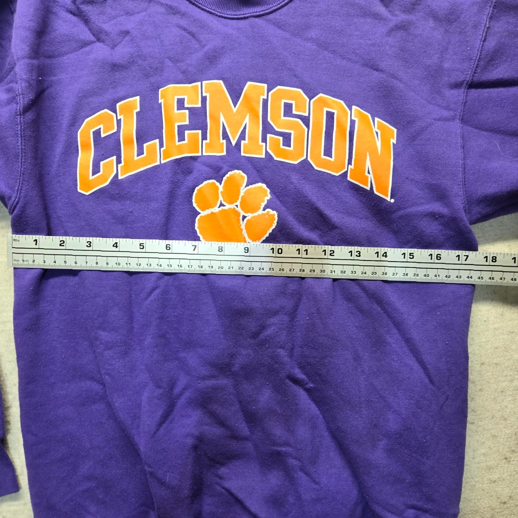 Vintage Clemson Tigers Pressbox Purple Orange Crew Neck Sweatshirt Women’s S Small Size S / US 4 / IT 40 - 4 Thumbnail