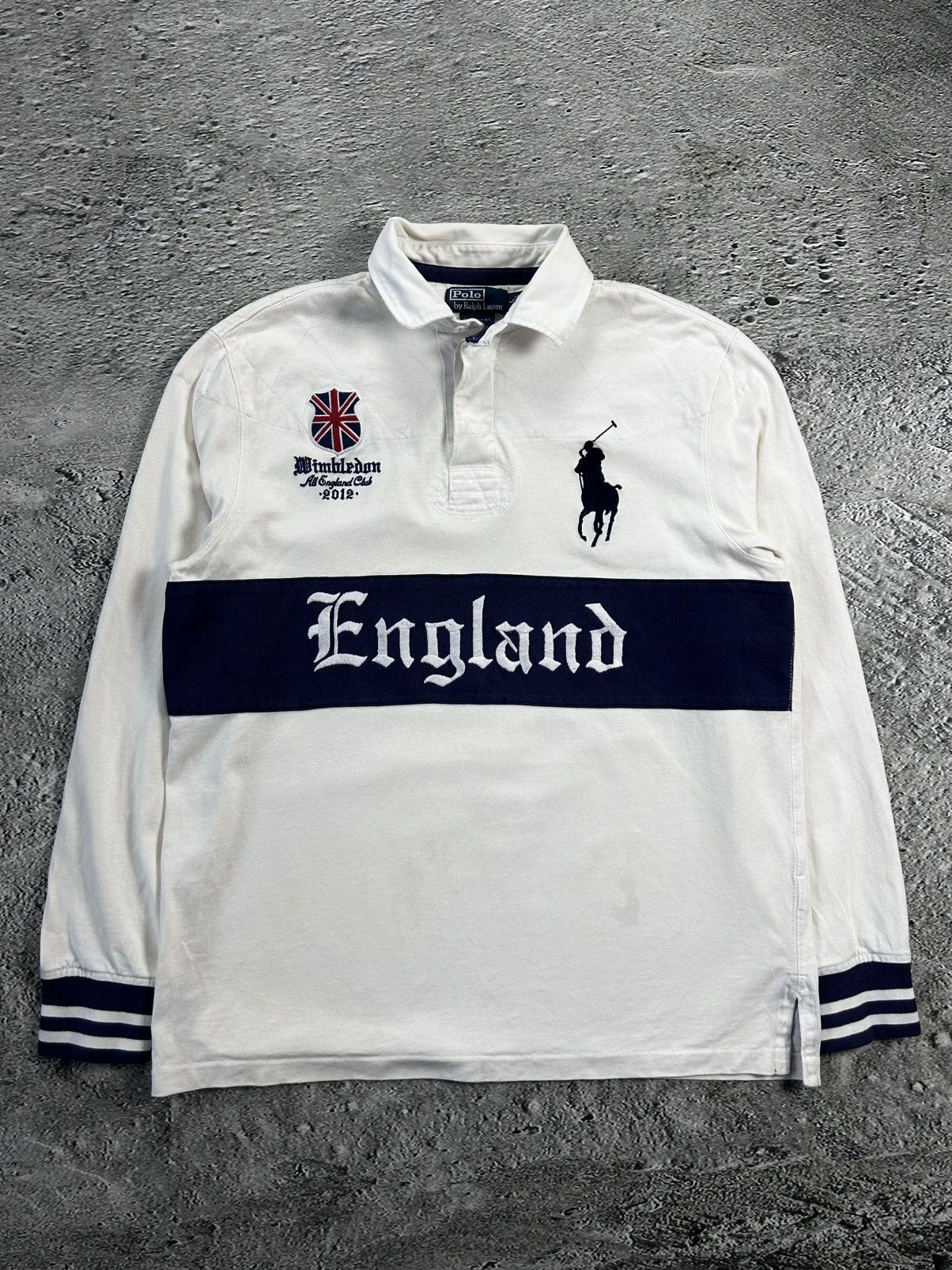 【CEEKAY】 Ralph Lauren Chief Keef Polo Ralph Lauren England longsleeve white