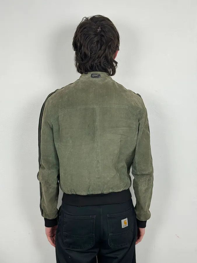Emporio Armani SS2007 Emporio Armani Green & Black Suede Leather Biker Jacket Size US S / EU 44-46 / 1 - 3 Thumbnail