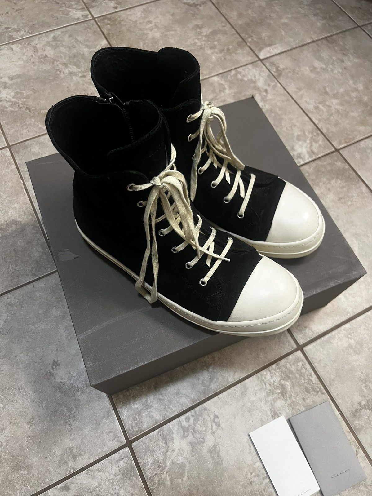 Rick Owens Rick Owens Suede Leather Ramones Size US 12 / EU 45 - 3 Thumbnail