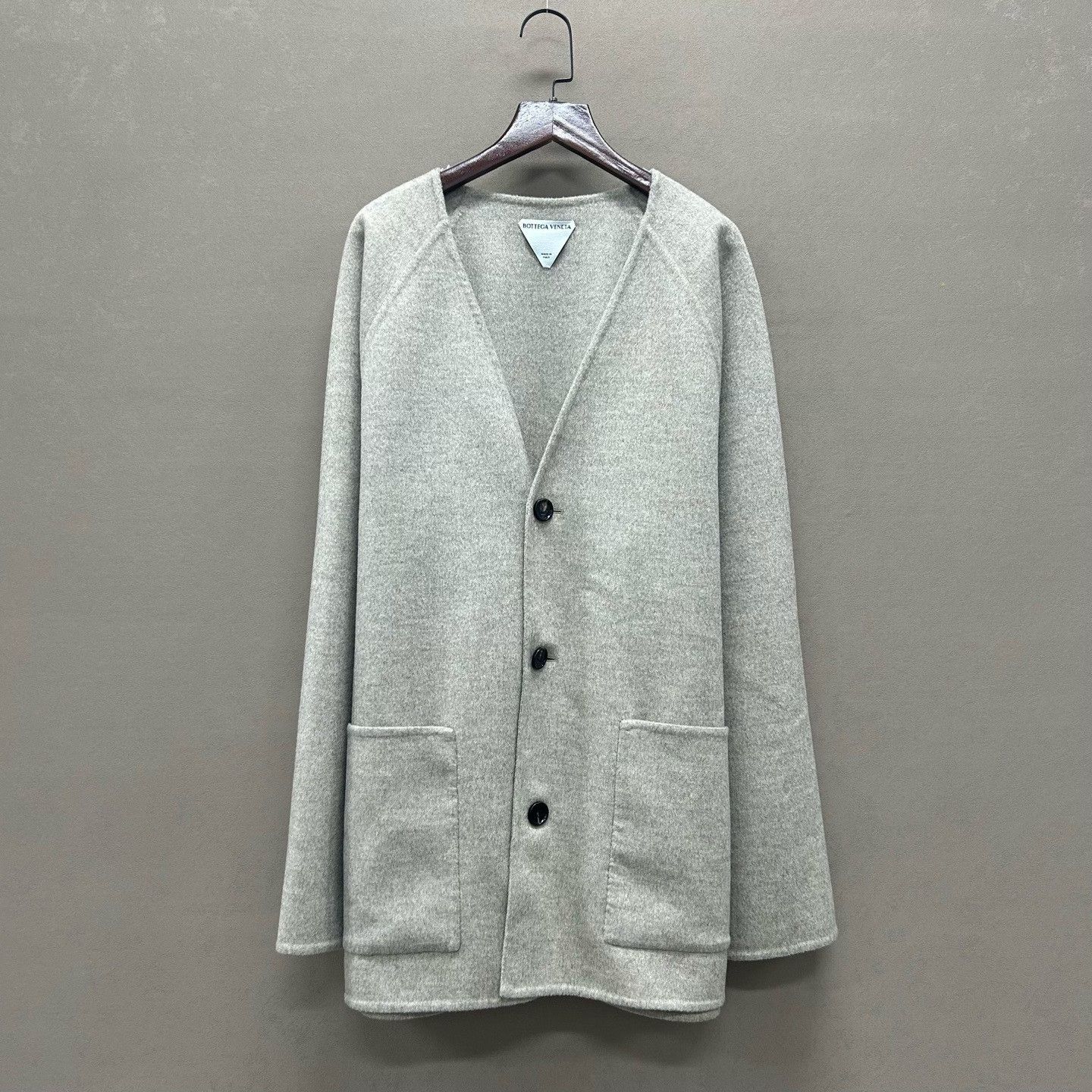Bottega Veneta new wool double-sided coat in beige Size L / US 10 / IT 46 - 1 Thumbnail