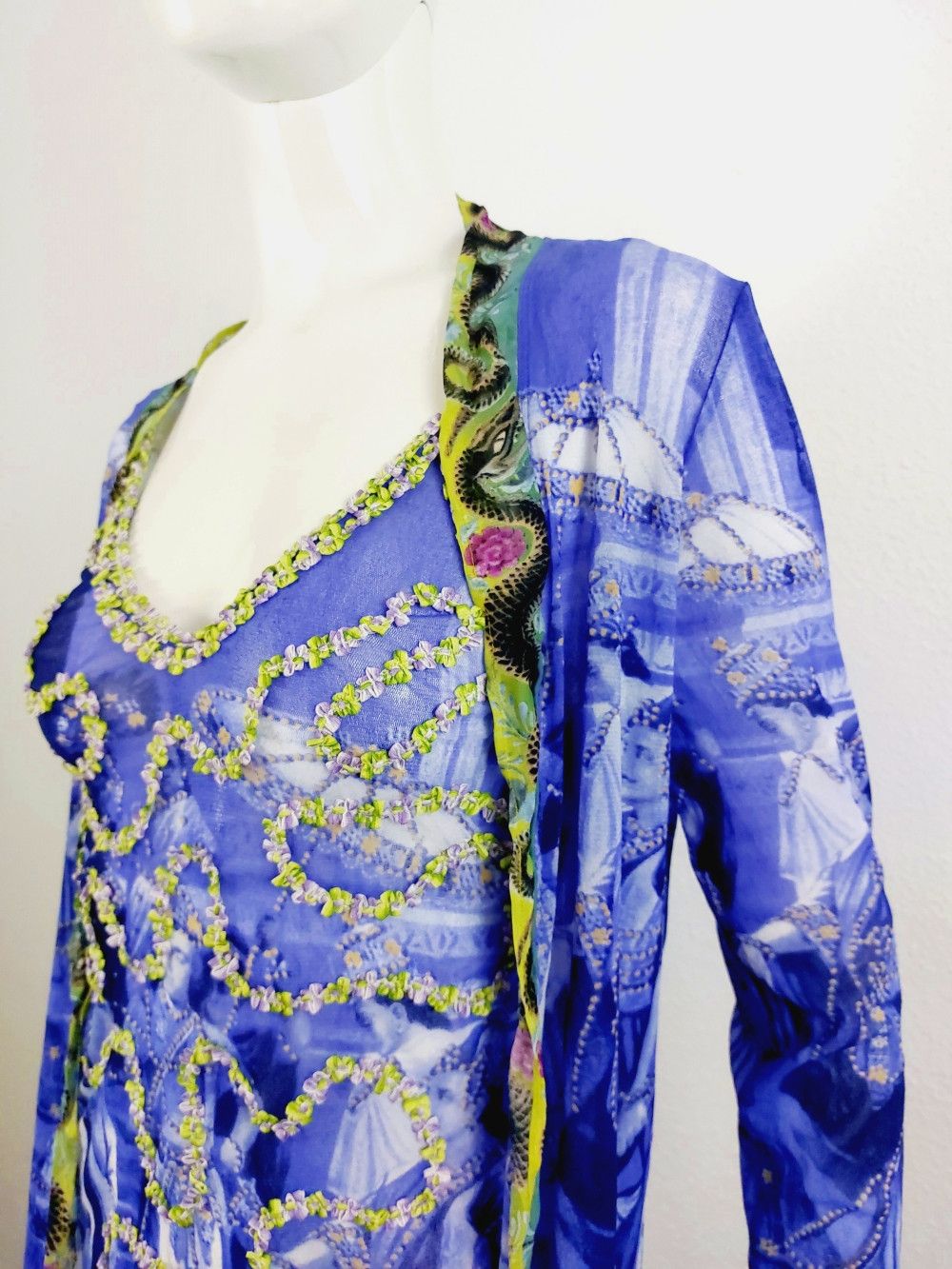 Jean Paul Gaultier Jean Paul Gaultier Oriental Bath Floral Wedding Gown Dress Size ONE SIZE - 9 Thumbnail