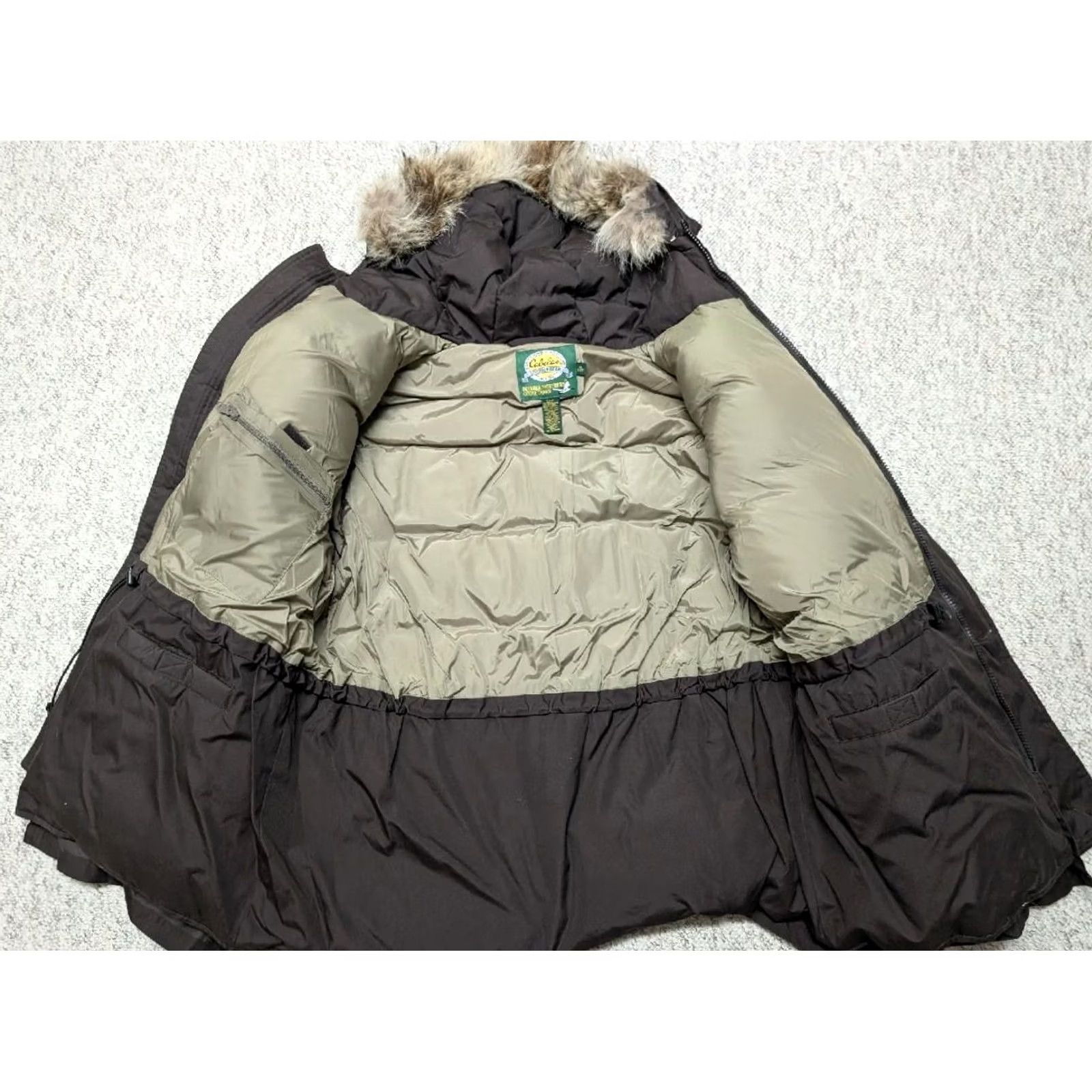 Vintage VINTAGE Cabela's parka coat GOOSE DOWN coyote fur trim XL brown ARCTIC coat Men's Size US XL / EU 56 / 4 - 3 Thumbnail