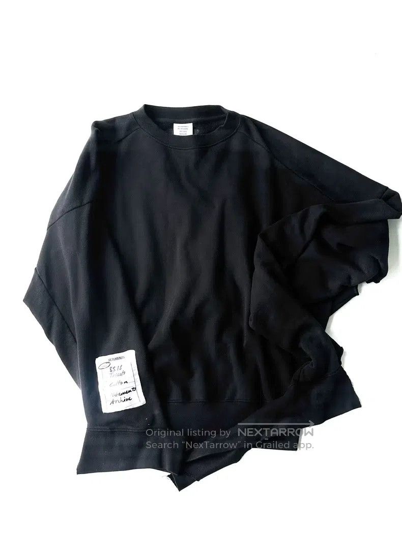 Vetements Vetements Black Long Sleeve Size US M / EU 48-50 / 2 - 1 Thumbnail