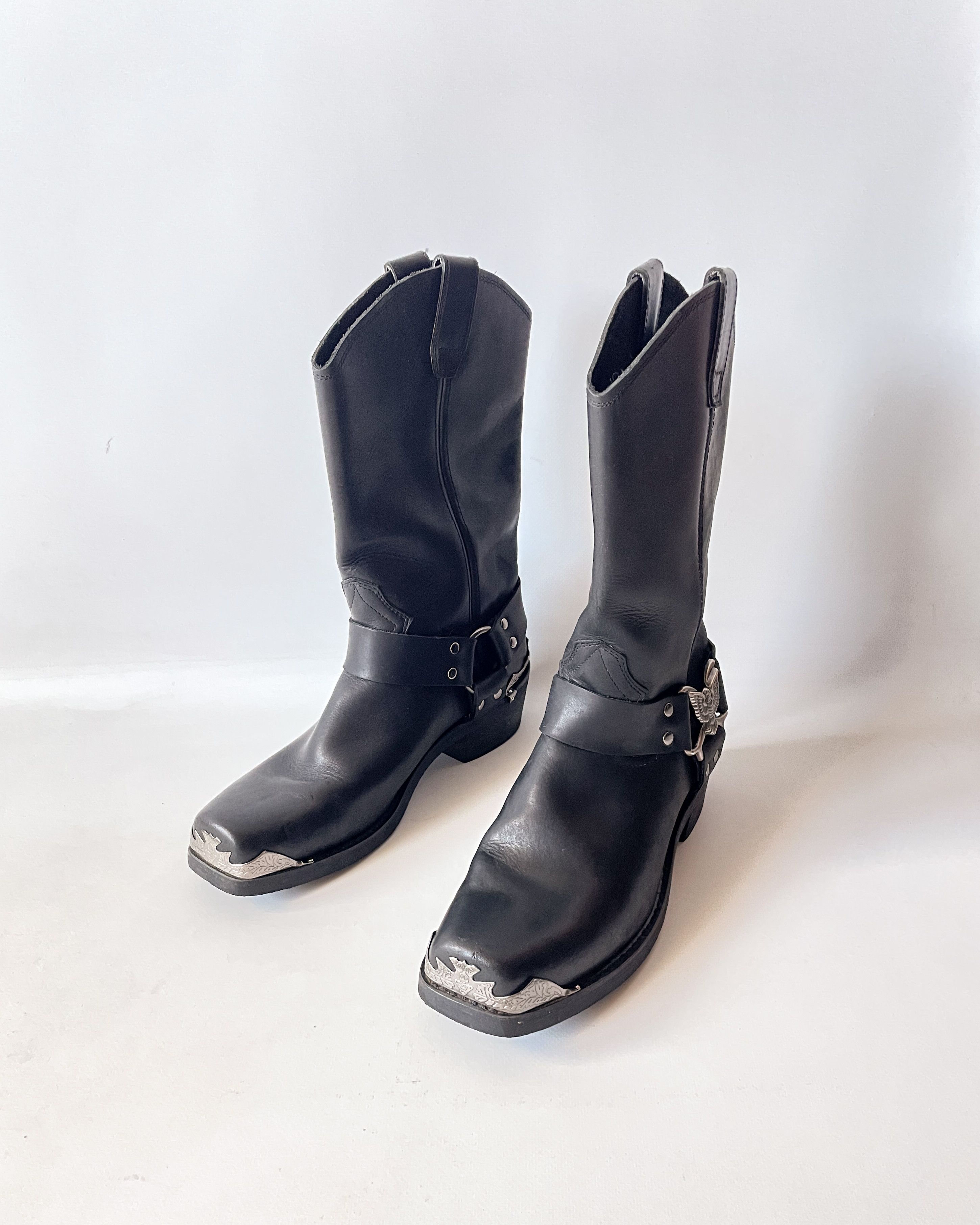 Vintage Vintage Grinders Leather Biker Boots Size US 9 / EU 42 - 5 Thumbnail