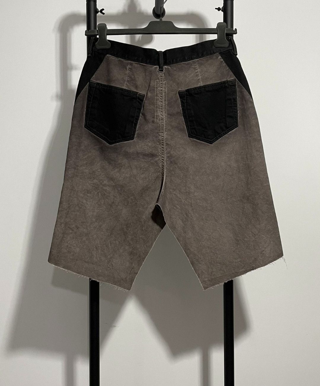 Pre-owned Rick Owens Washed Culottes Skirts In Black Grey