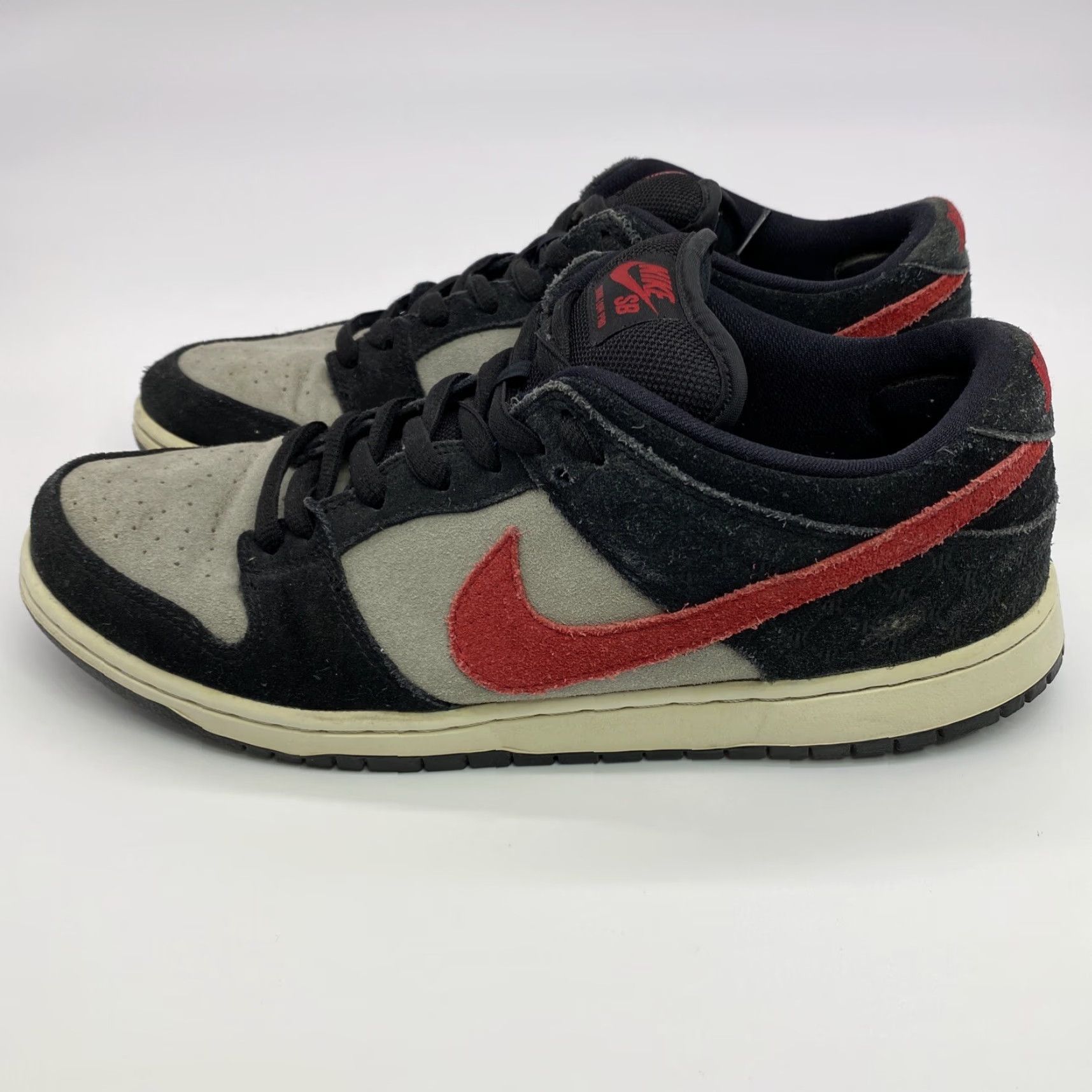 Nike NIKE SB DUNK LOW PREMIUM PAUL RODRIGUEZ SKATE SNEAKER BLACK GRAY RED MEN'S SIZE 11.5 Size US 12 / EU 45 - 6 Thumbnail