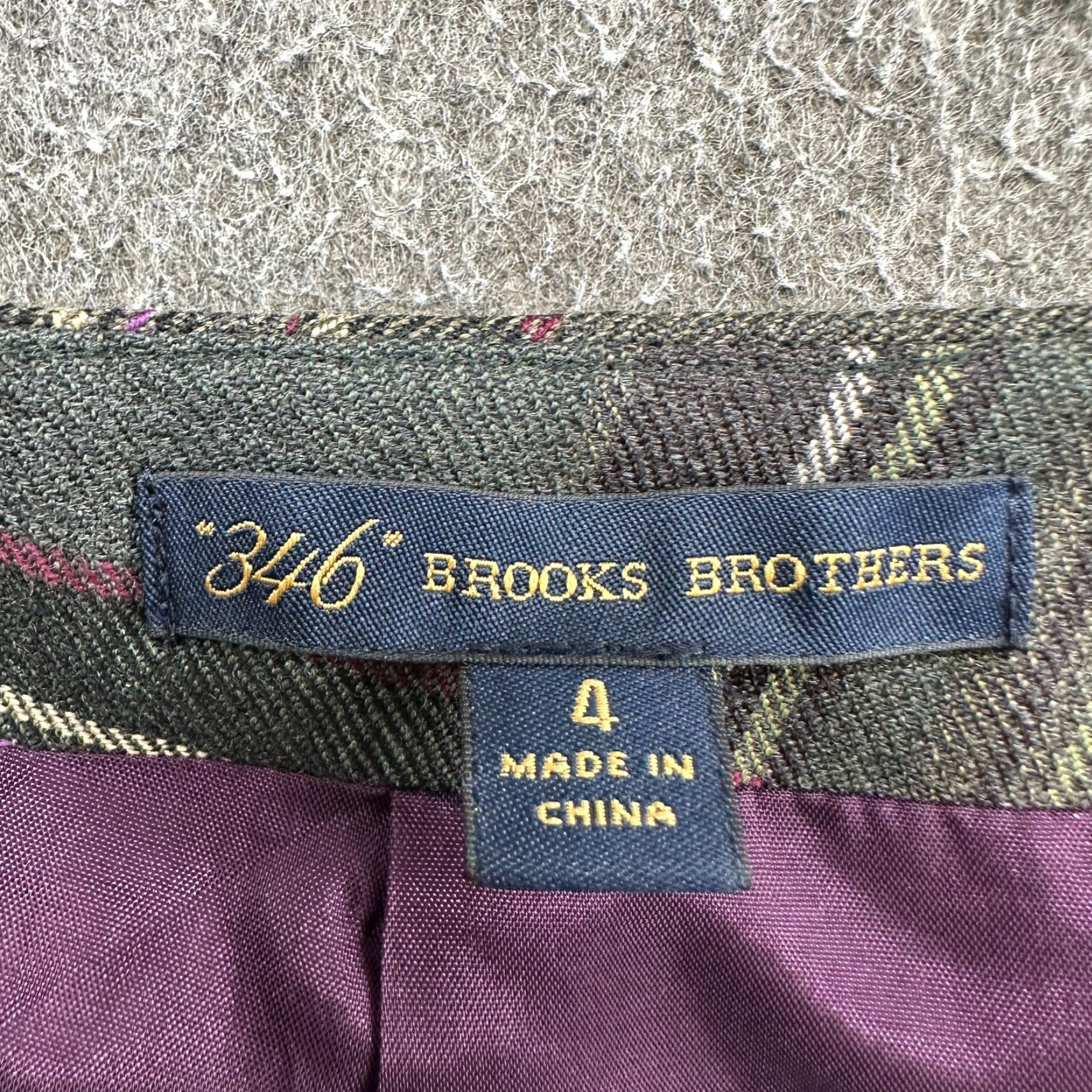 Brooks Brothers Brooks Brothers Skirt Womens 4 Midi Wool Plaid Multicolor 80s 90s Business Casual Pencil Womens Size 27" / US 4 / IT 40 - 4 Thumbnail