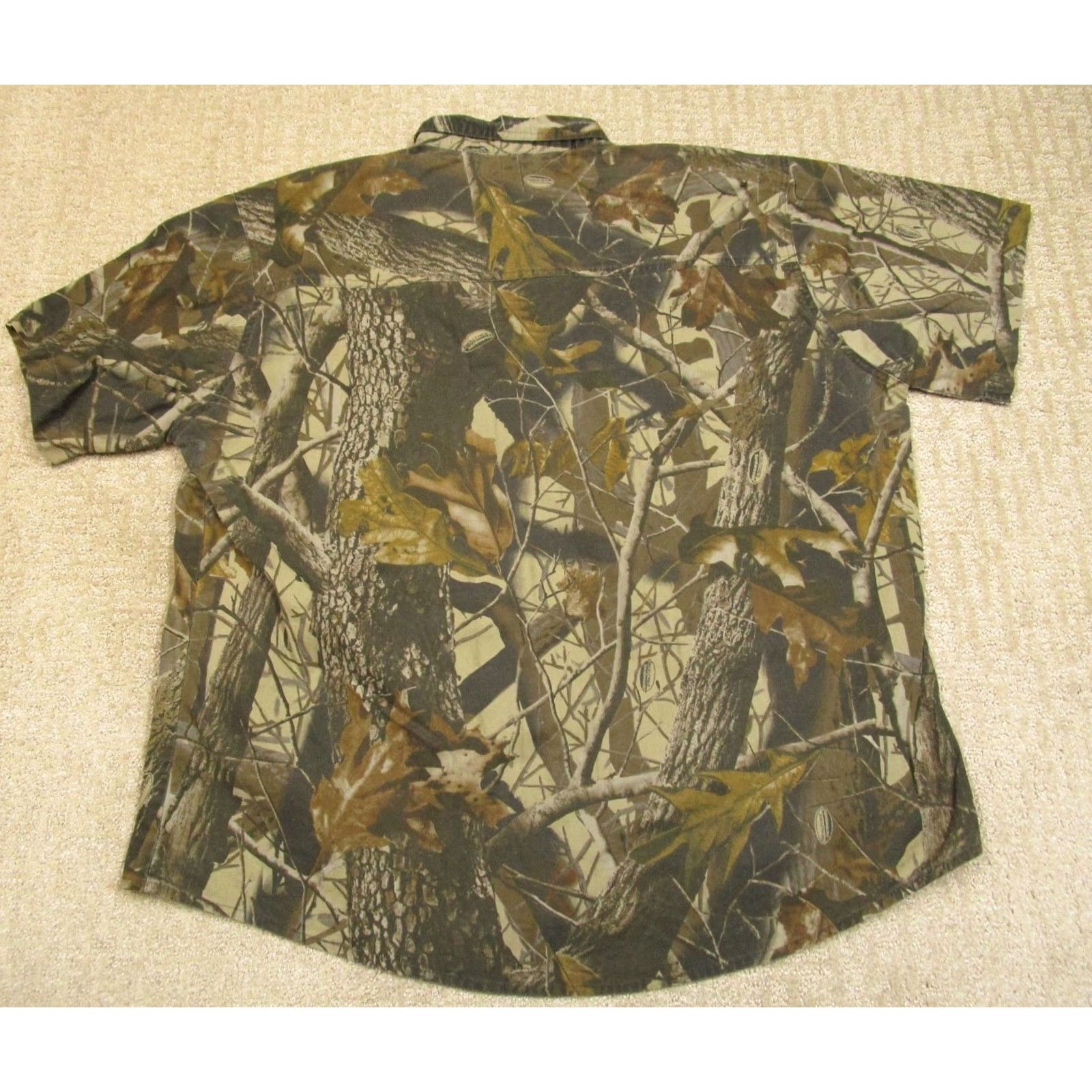 Vintage VINTAGE Woolrich Shirt Men XL Brown Camo Short Sleeve Button Down Realtree Hardwood Y2K Size US XL / EU 56 / 4 - 4 Thumbnail
