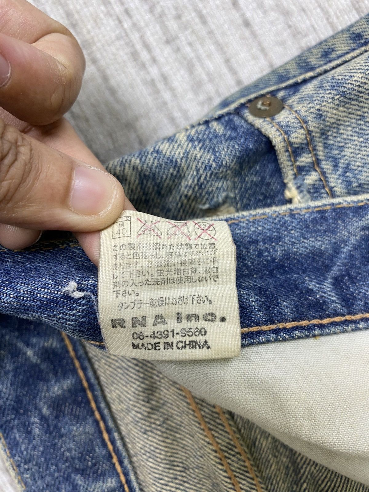 Hysteric Glamour × Native × Vintage Vintage RNA Native Distressed Denim Jeans Size US 34 / EU 50 - 14 Thumbnail