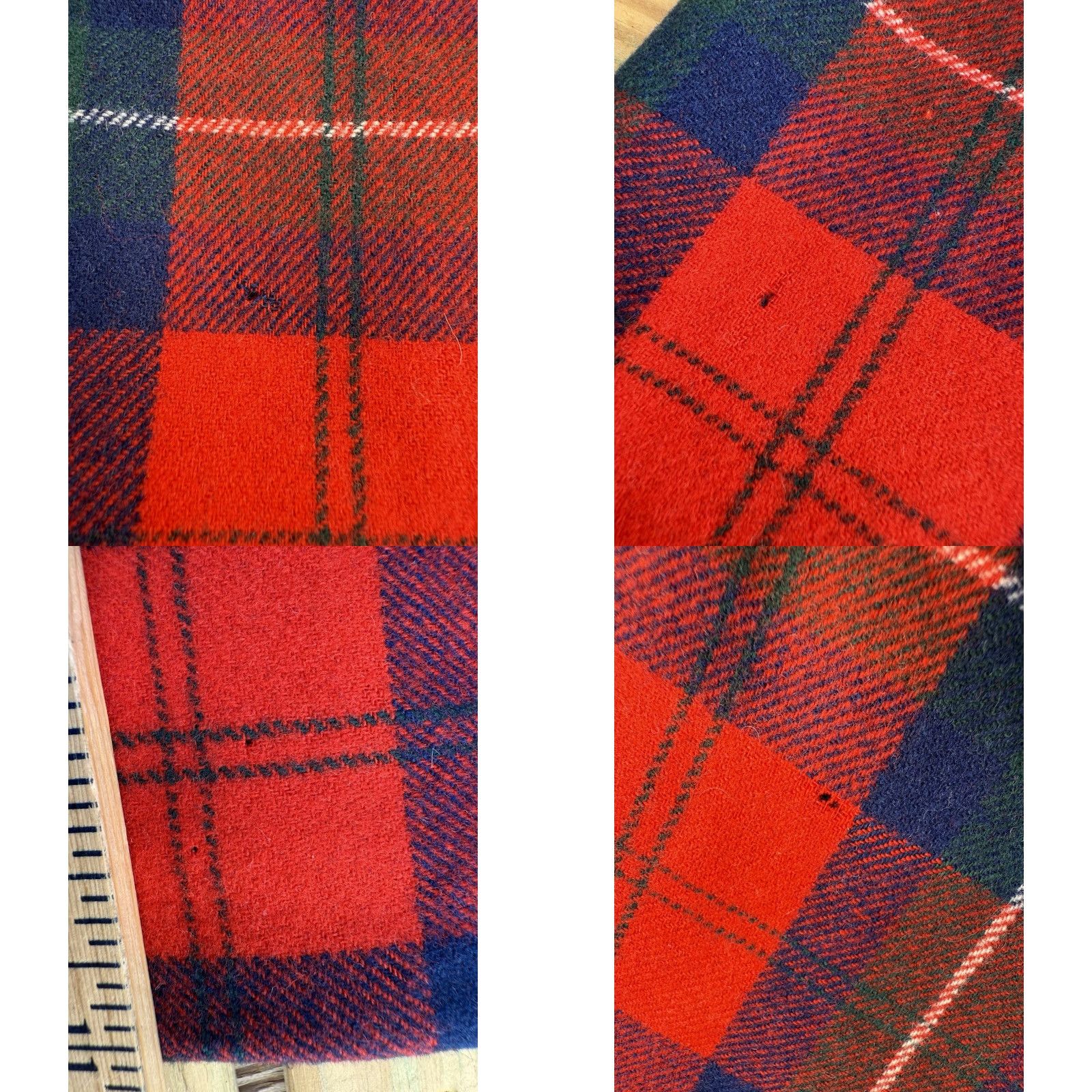 Pendleton VINTAGE Pendleton Wide Leg Flare Wool Plaid Pants Womens 18 Red 70s 32" Inseam NEW Size 40" / US 18 - 8 Thumbnail