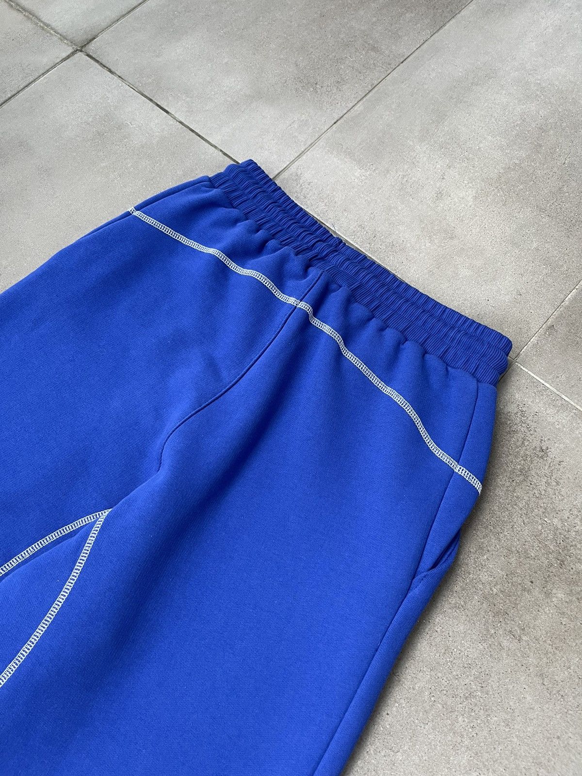 Saul Nash !DS! SS23 Saul Nash Blue Overlock Stitch Lounge Pants Size US 36 / EU 52 - 17 Thumbnail