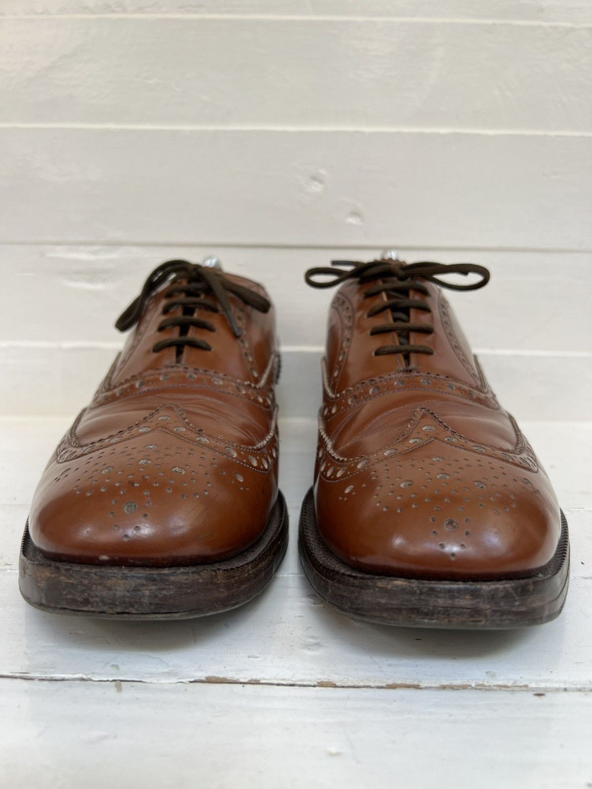 Church's Church's Burwood Wing-tip Sandalood Polished Binder England Size US 9 / EU 42 - 5 Thumbnail