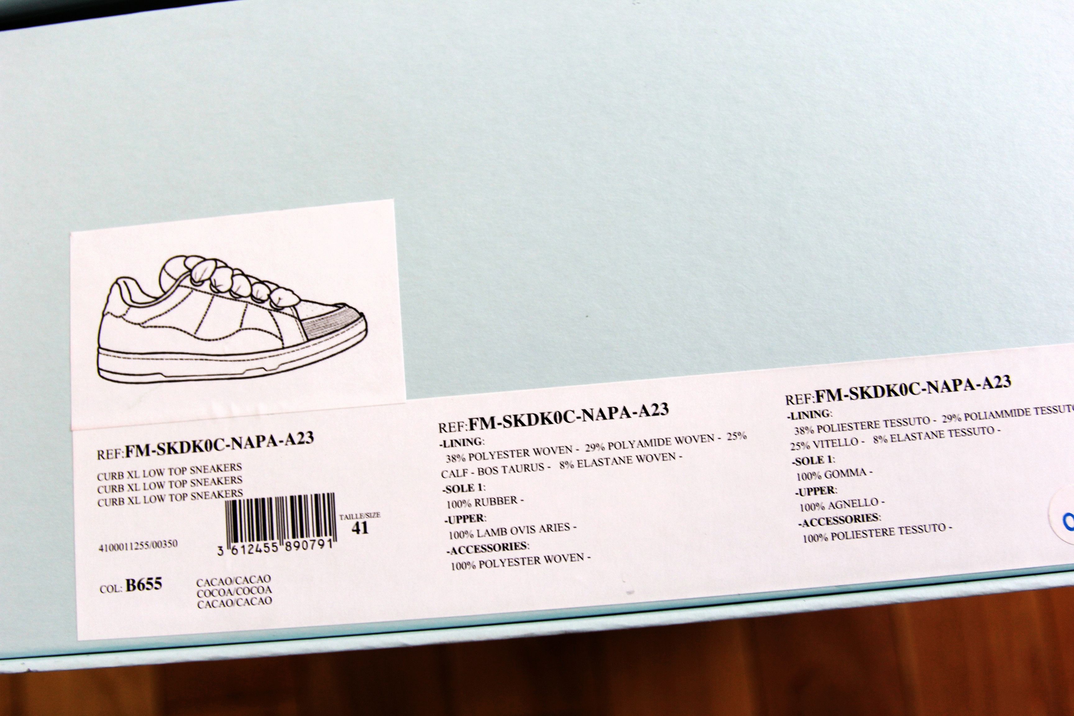 Lanvin BNWT AW23 LANVIN CURB XL LOW TOP SNEAKERS CACAO 41 Size US 8 / EU 41 - 7 Thumbnail