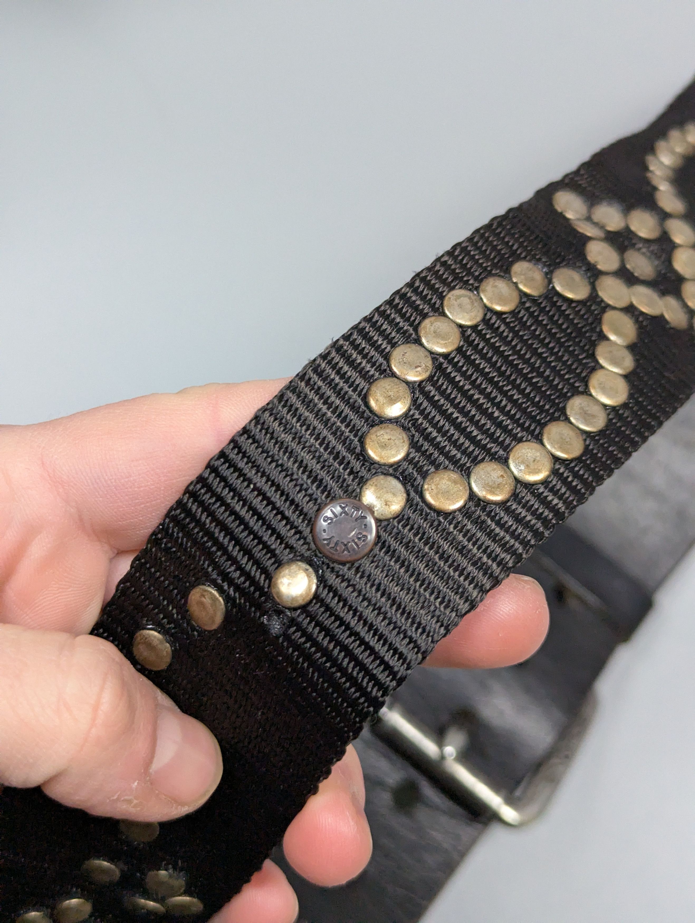 Energie Vintage Rare 90s Energie by Miss Sixty Studded Belt Size 36 - 5 Thumbnail
