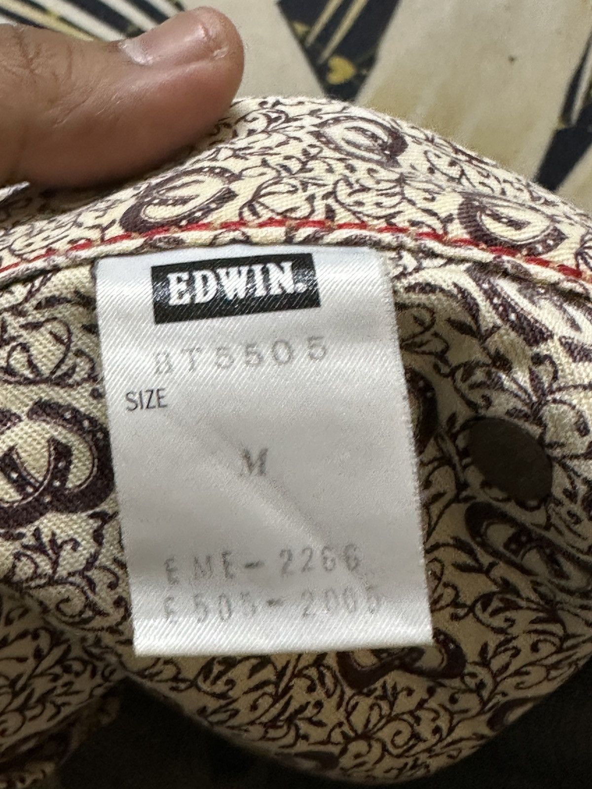 Edwin Vintage Edwin 503 Bluetrip Buckle Back Faded Denim Size US 33 - 8 Thumbnail