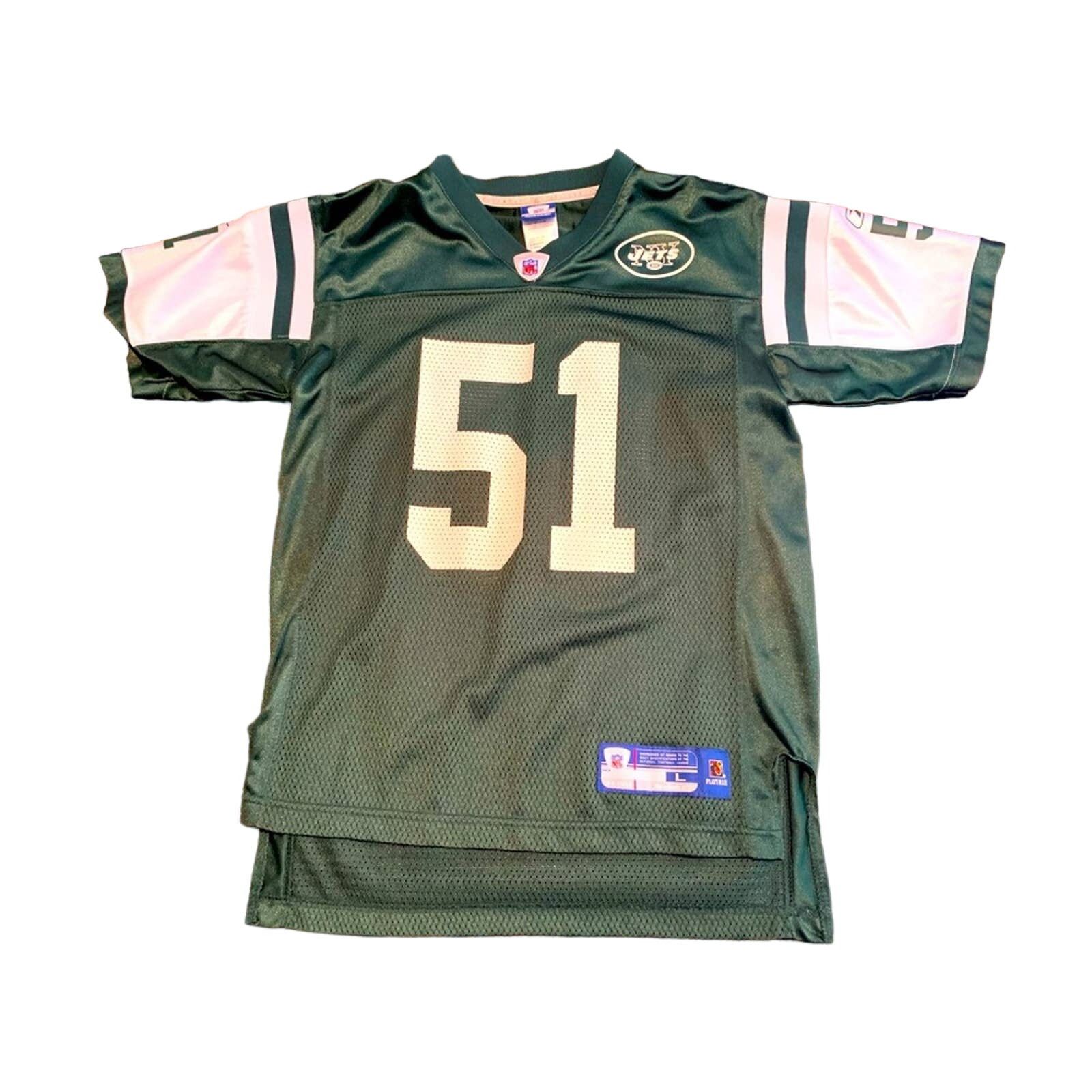 Reebok NEW YORK JETS JOHNATHAN VILMA #51 REEBOK YOUTH JERSEY LARGE Size US S / EU 44-46 / 1 - 2 Thumbnail