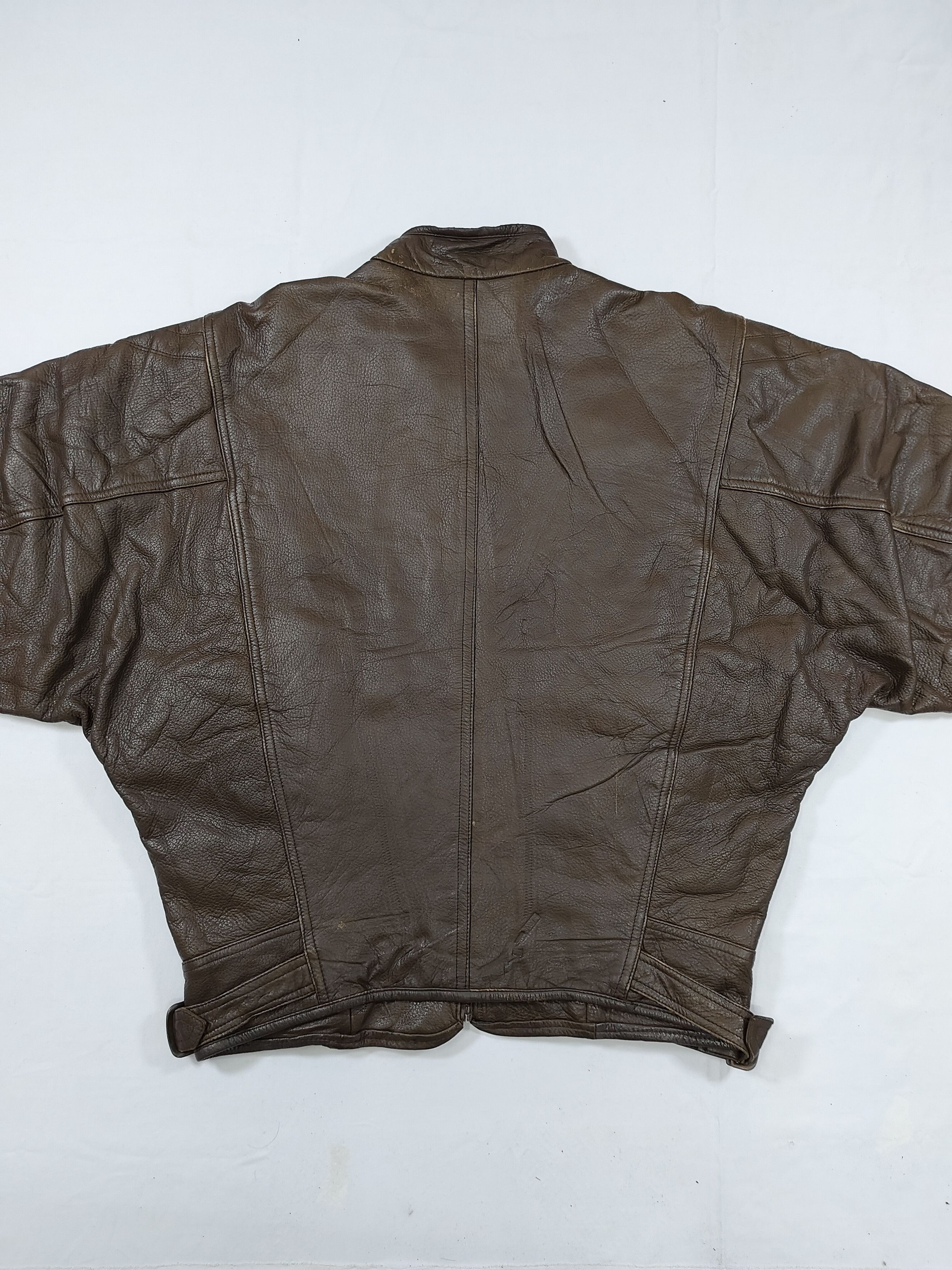 Issey Miyake ARCHIVE📕80s Issey Miyake DUETRIO Leather Flying Design Size US L / EU 52-54 / 3 - 10 Thumbnail