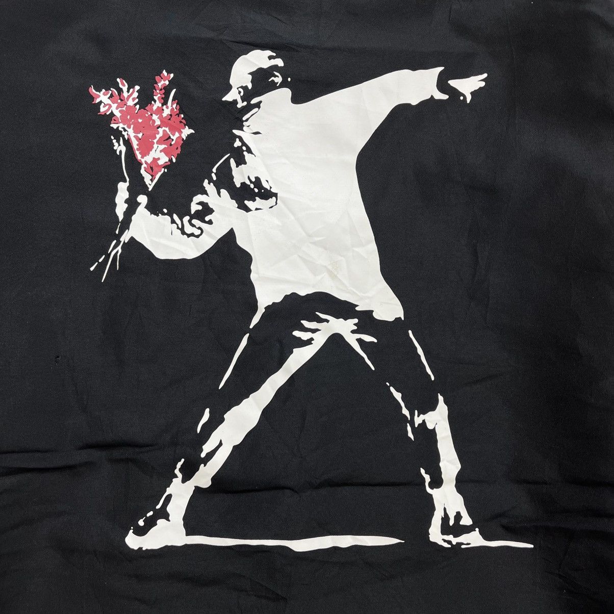 Japanese Brand Brandalised Bansky Flowers Thrower Light Jacket Size US XL / EU 56 / 4 - 3 Thumbnail