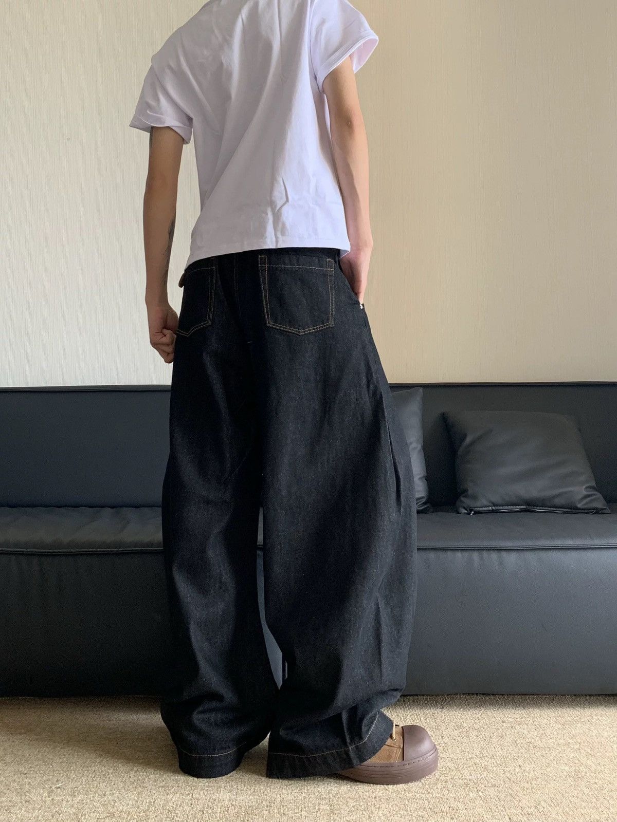 Designer × Vintage Retro punk pants Size US 32 / EU 48 - 3 Thumbnail
