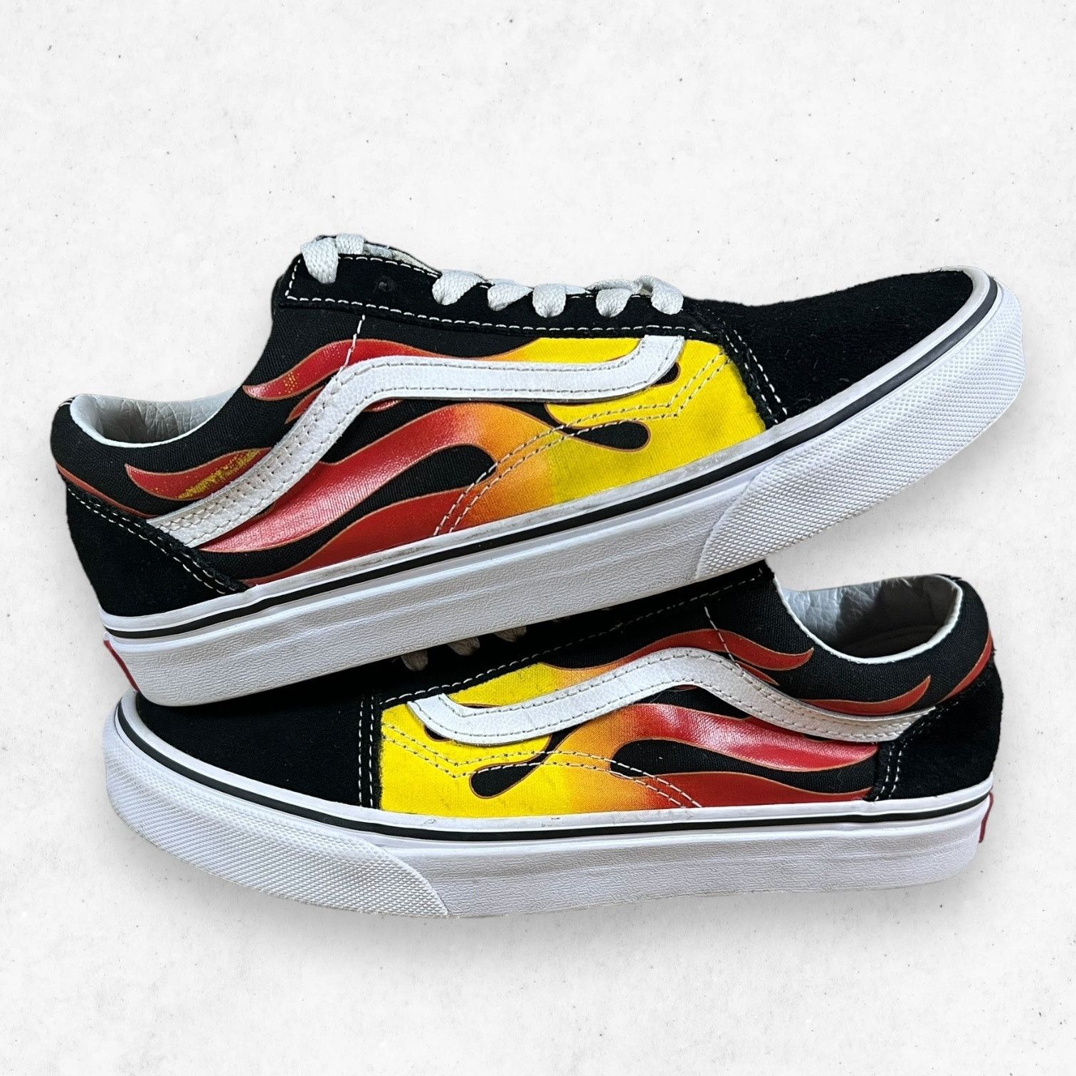 Vans Vans Old Skool "Flames" Men's 6US Skate Skateboard Shoes Size US 6 / EU 39 - 7 Thumbnail