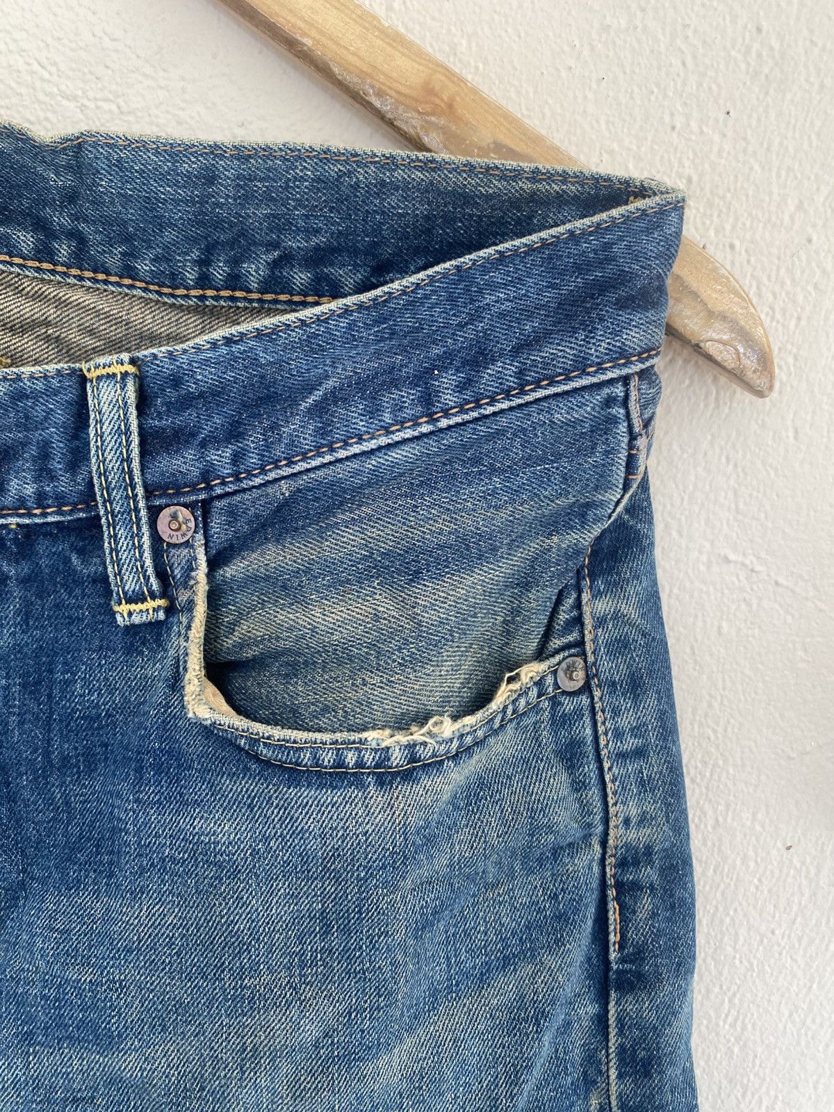 Edwin Edwin 505xx Selvedge Distressed Denim Size US 30 / EU 46 - 5 Thumbnail