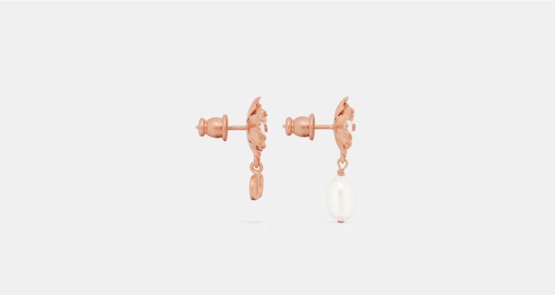 Dior o1w1db10424 Size: OS D-Millefiori Earrings in White/Pink Size ONE SIZE - 2 Thumbnail
