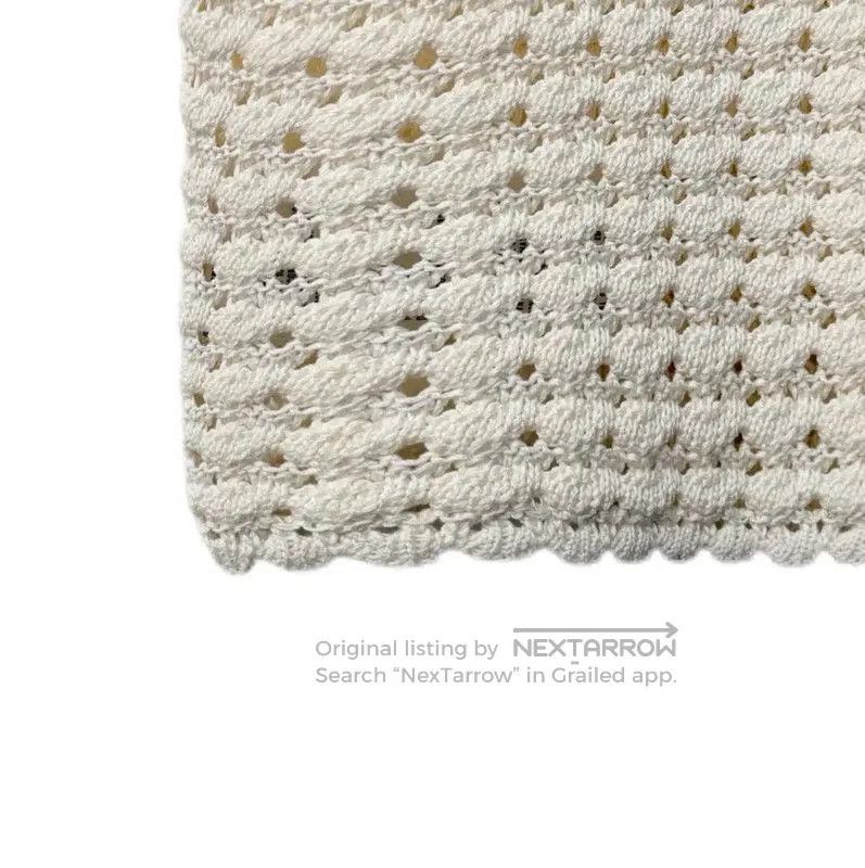Miu Miu Miu Miu White Cotton Blend Sweater . Size L / US 10 / IT 46 - 6 Thumbnail